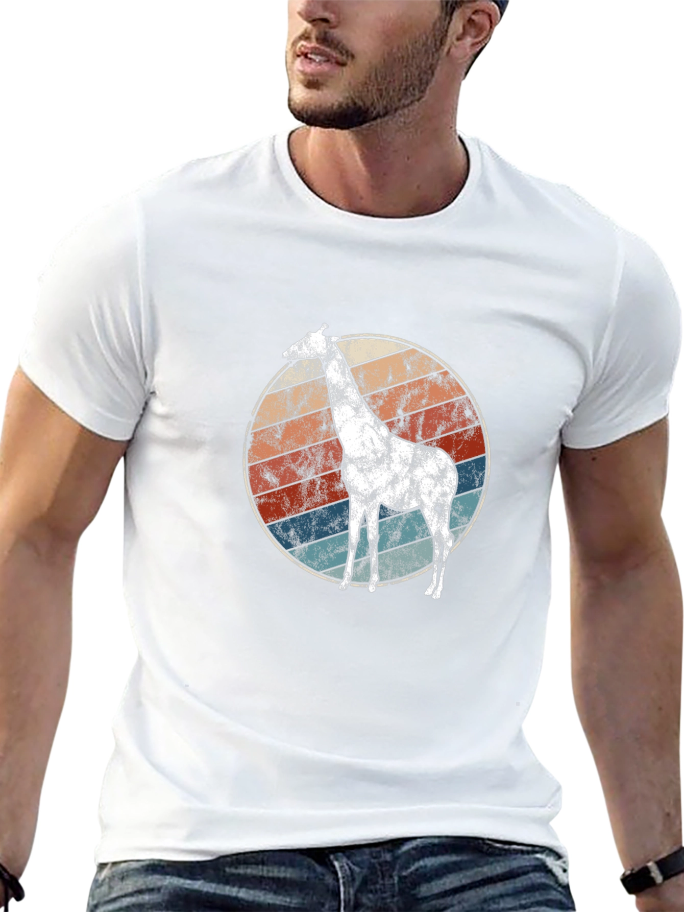 Retro Giraffe Graphic Tee - Unisex Style
