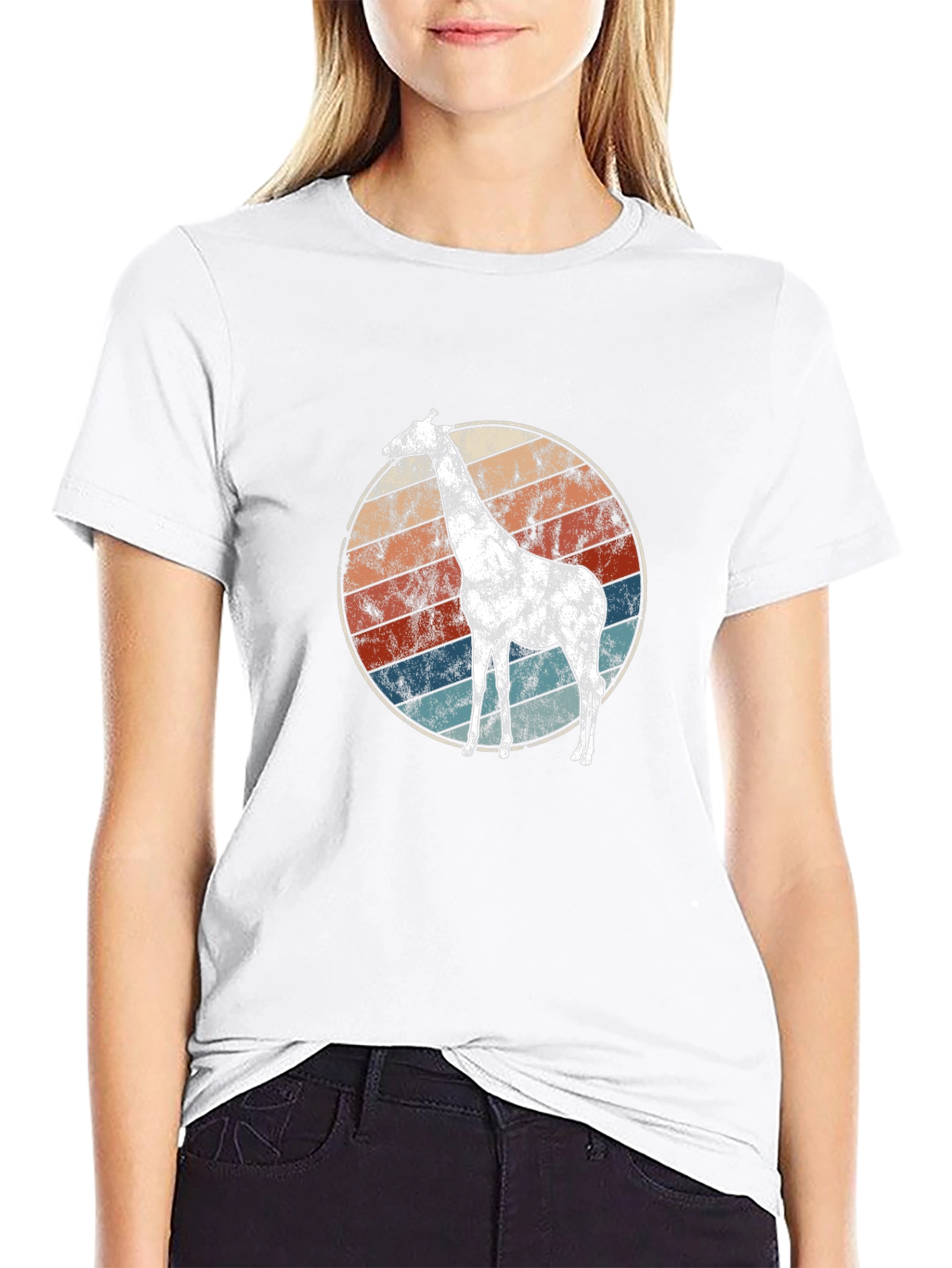 Retro Giraffe Graphic Tee - Unisex Style