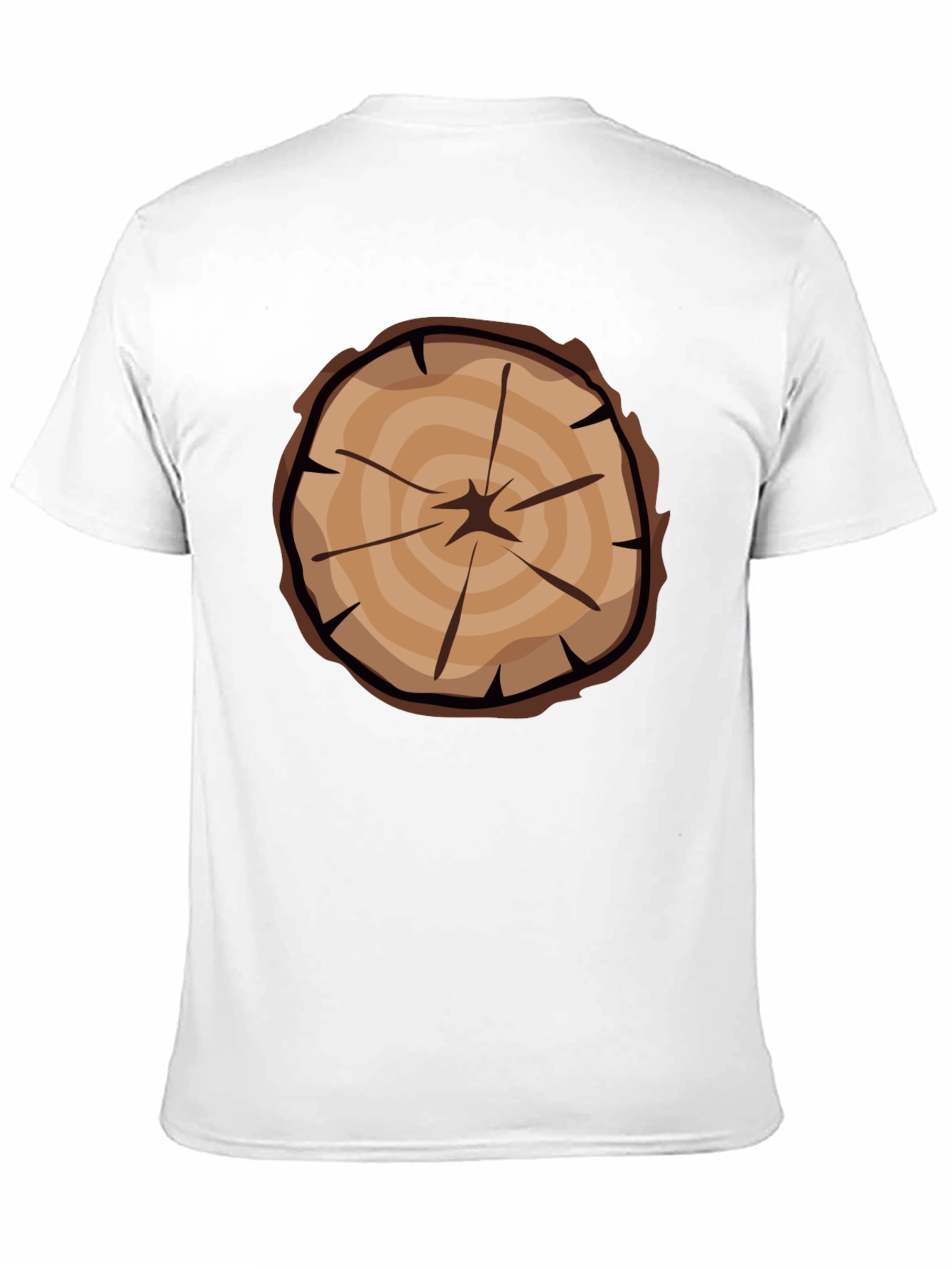 Tree Ring Graphic Tee - Black Casual T-Shirt