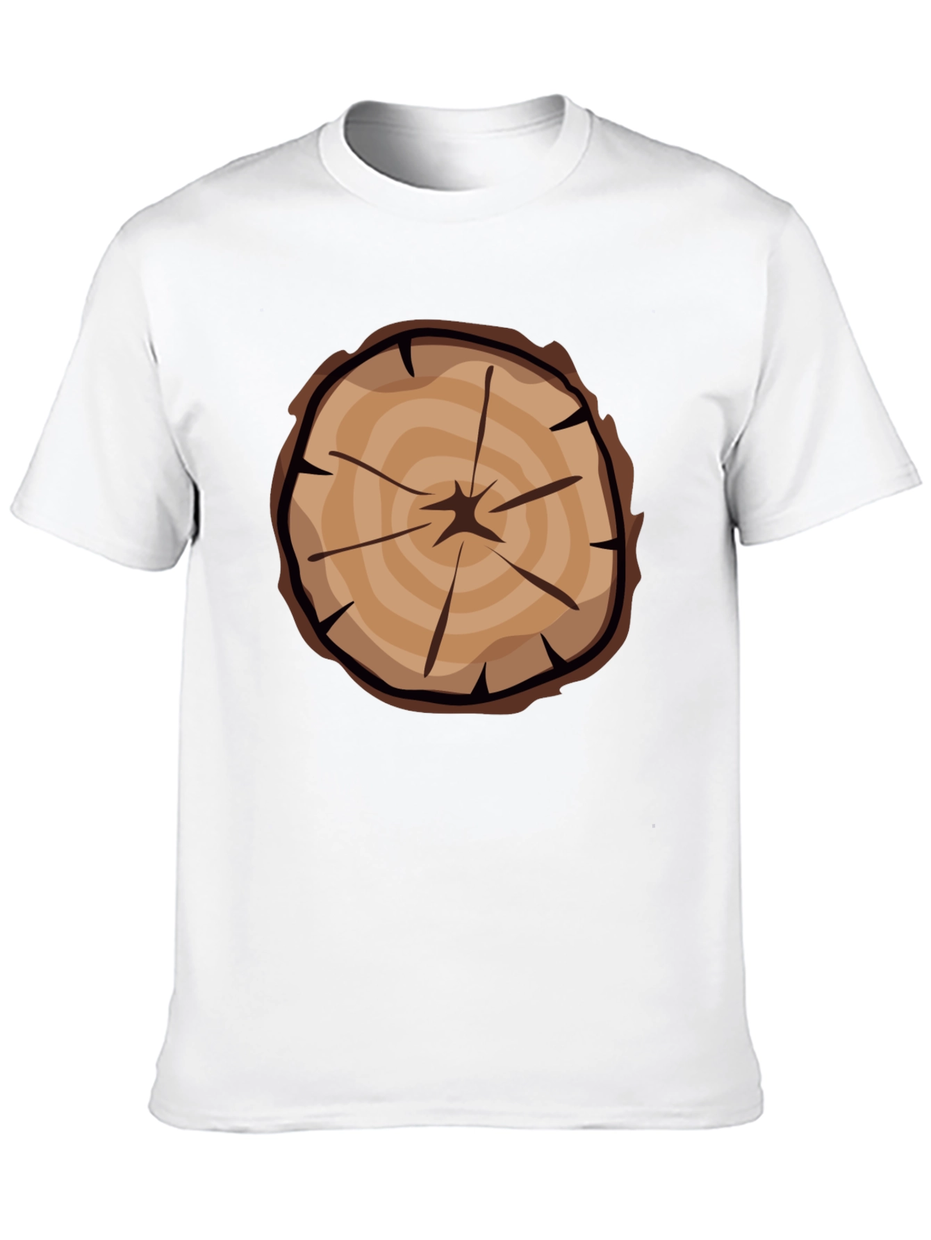 Tree Ring Graphic Tee - Black Casual T-Shirt