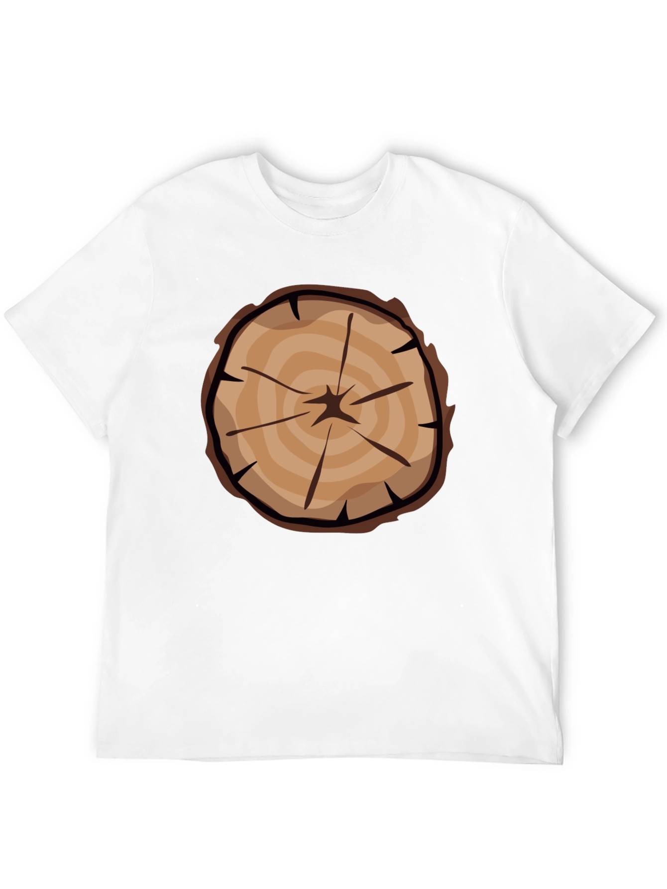 Tree Ring Graphic Tee - Black Casual T-Shirt