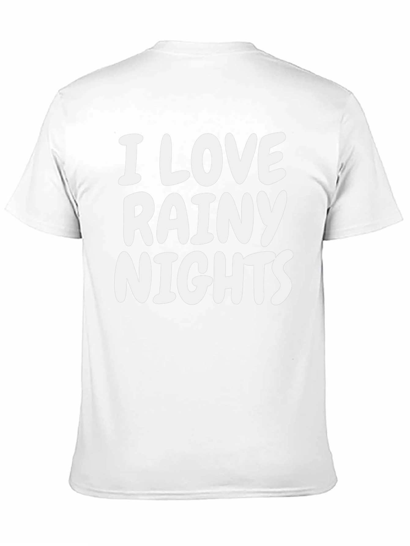 I Love Rainy Nights Black T-Shirt