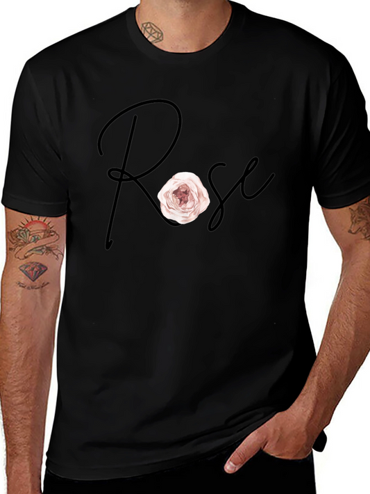 Rose Graphic Tee - Stylish Casual Wear