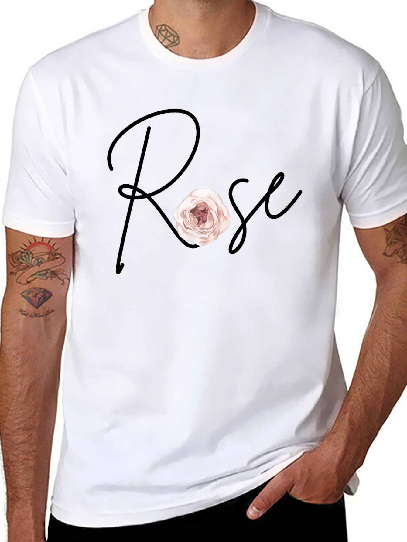 Rose Graphic Tee - Stylish Casual Wear