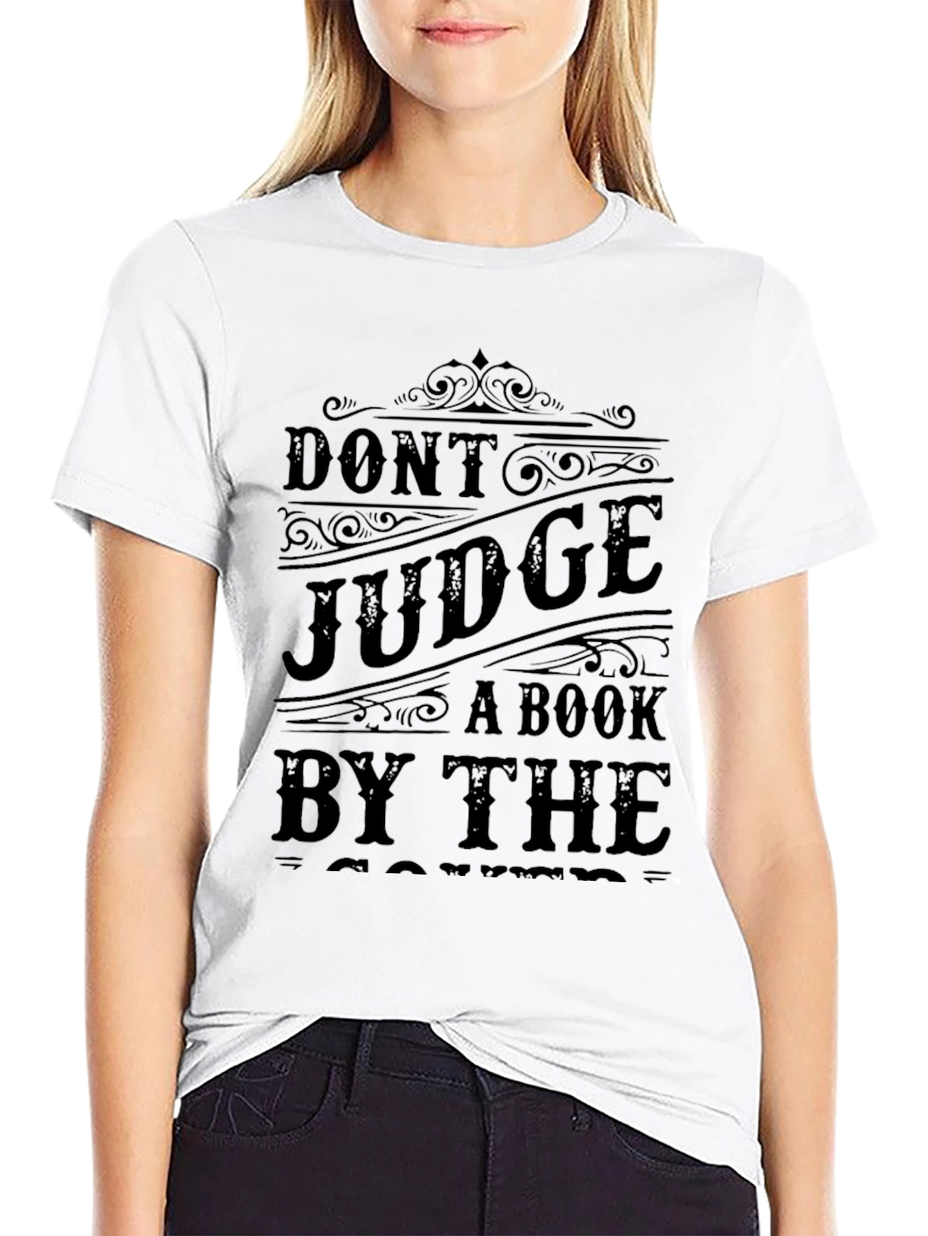 Dont Judge Book By Cover Graphic T-Shirt