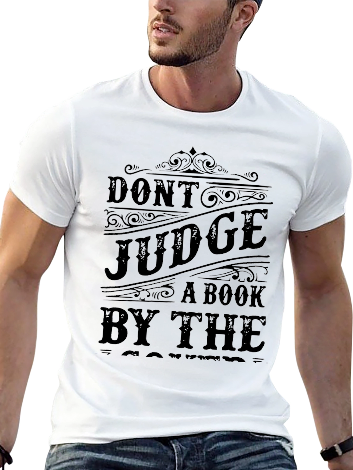 Dont Judge Book By Cover Graphic T-Shirt