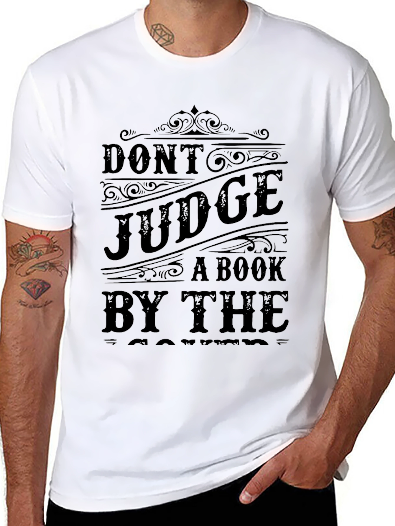 Dont Judge Book By Cover Graphic T-Shirt