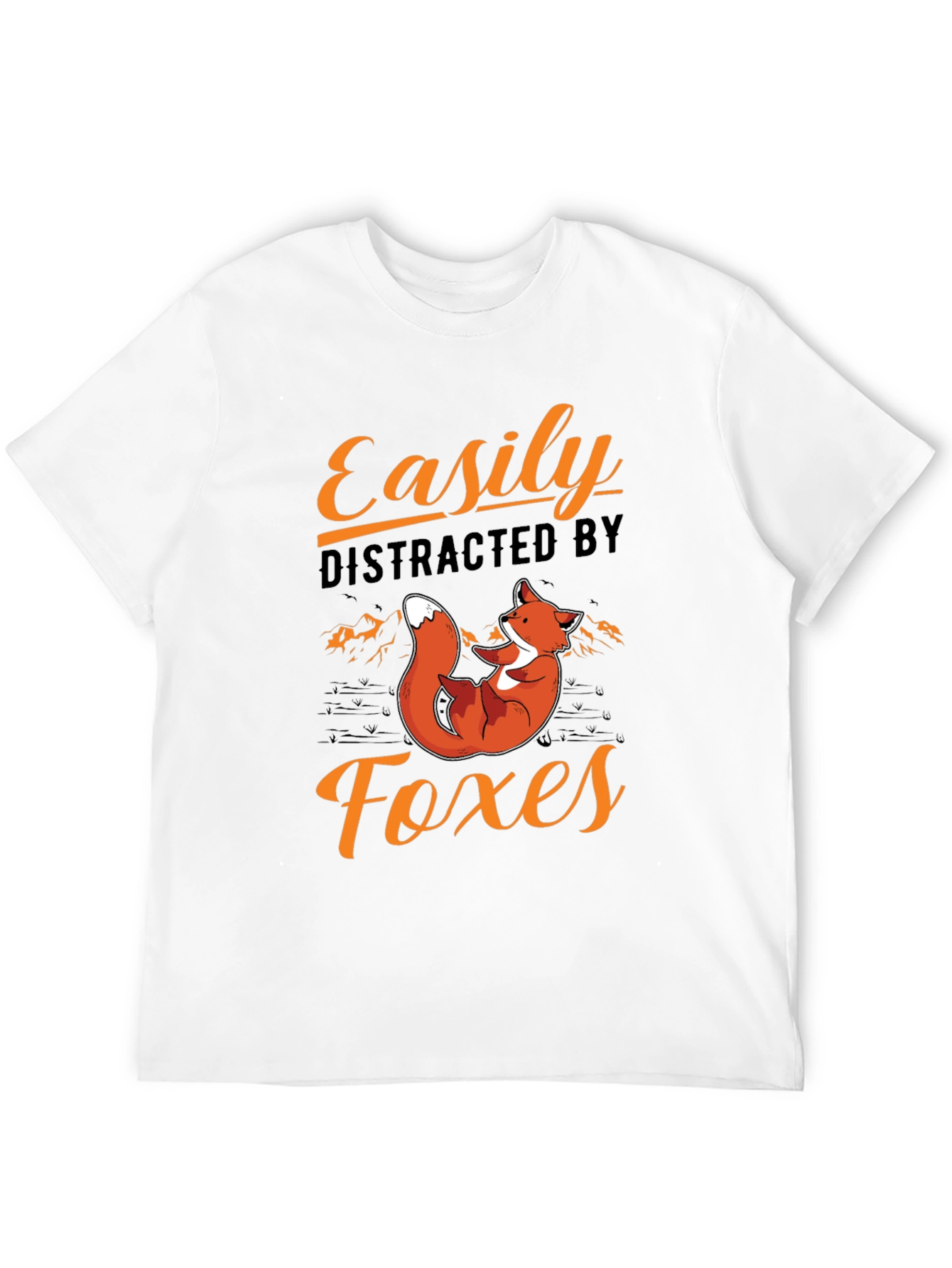 Easily Distracted by Foxes T-Shirt
