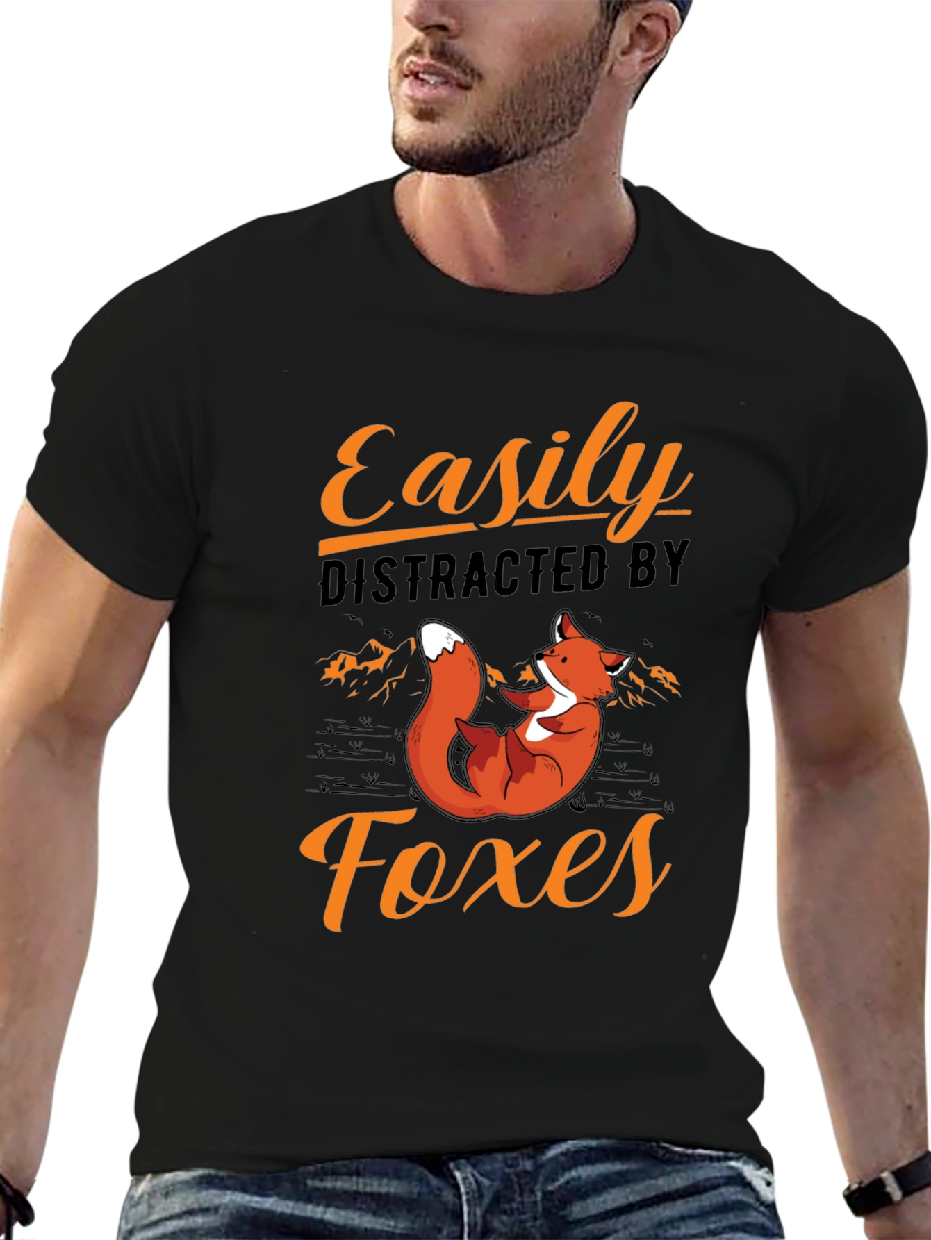 Easily Distracted by Foxes T-Shirt
