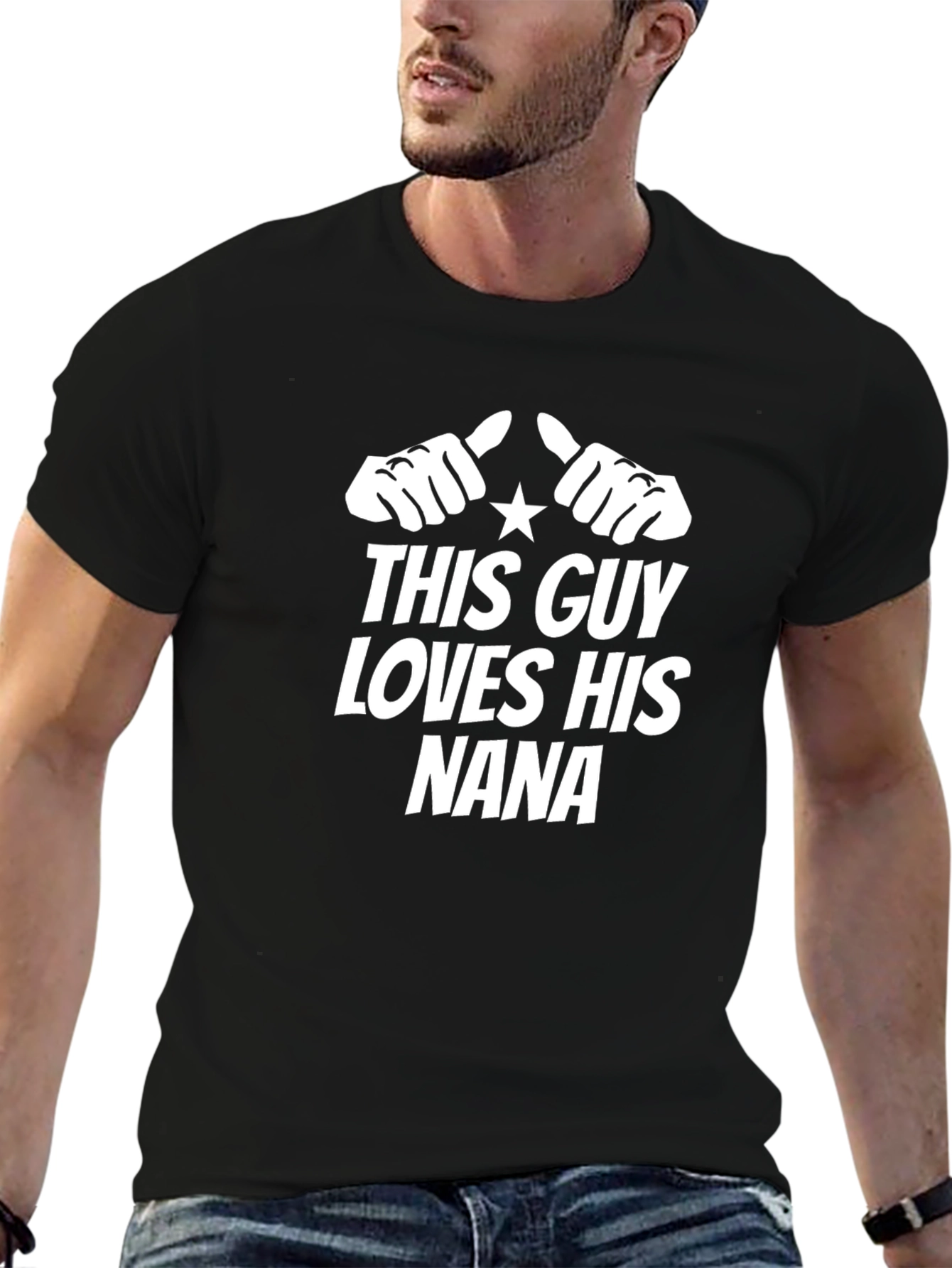 This Guy Loves His Nana Graphic T-Shirt