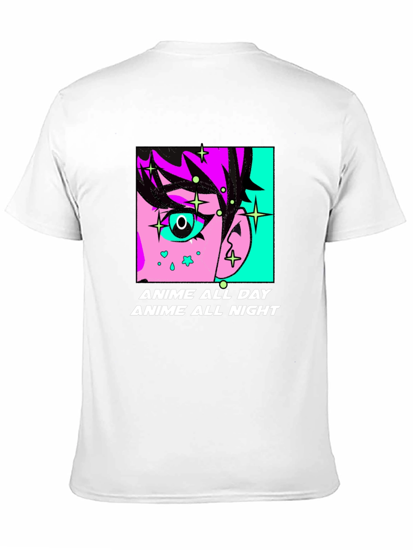 Anime All Day & Night Graphic Tee