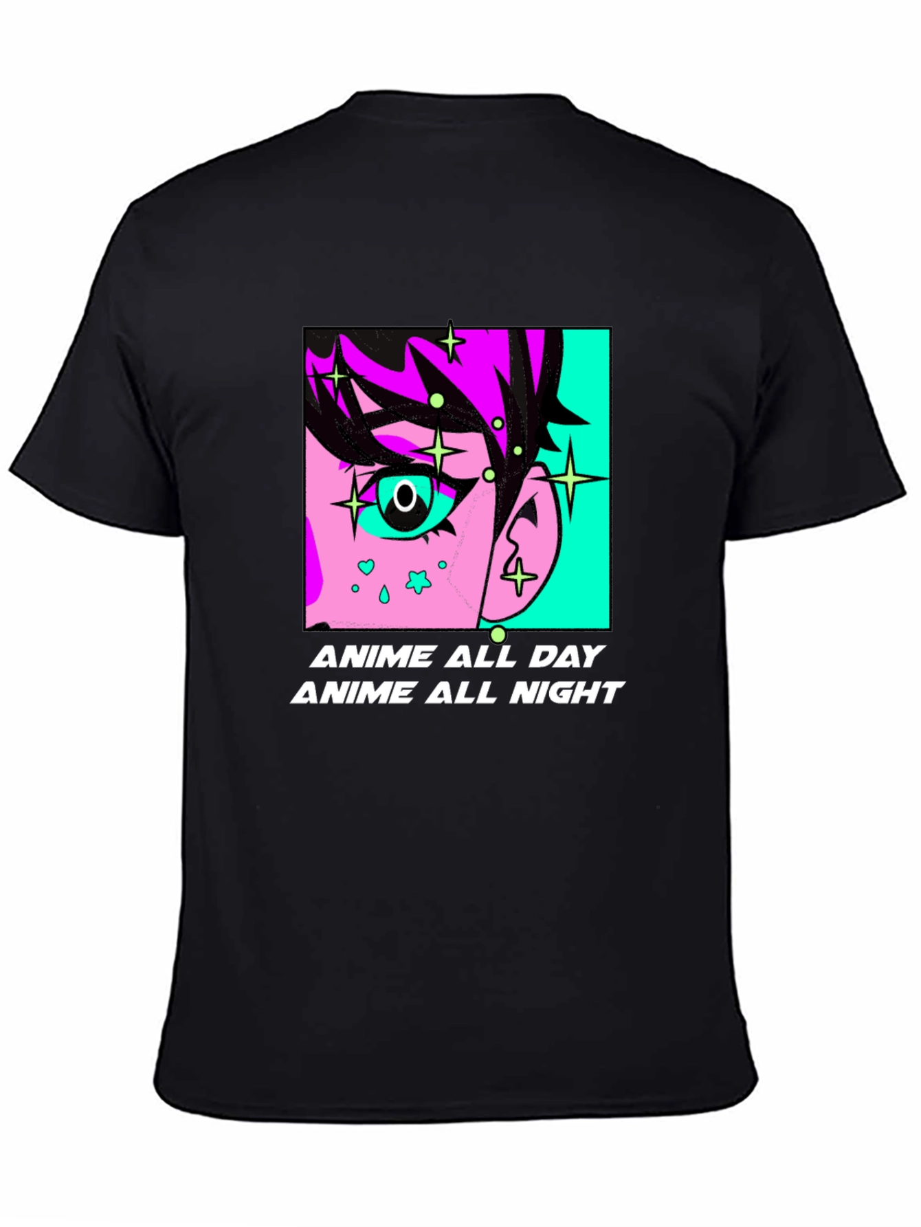 Anime All Day & Night Graphic Tee