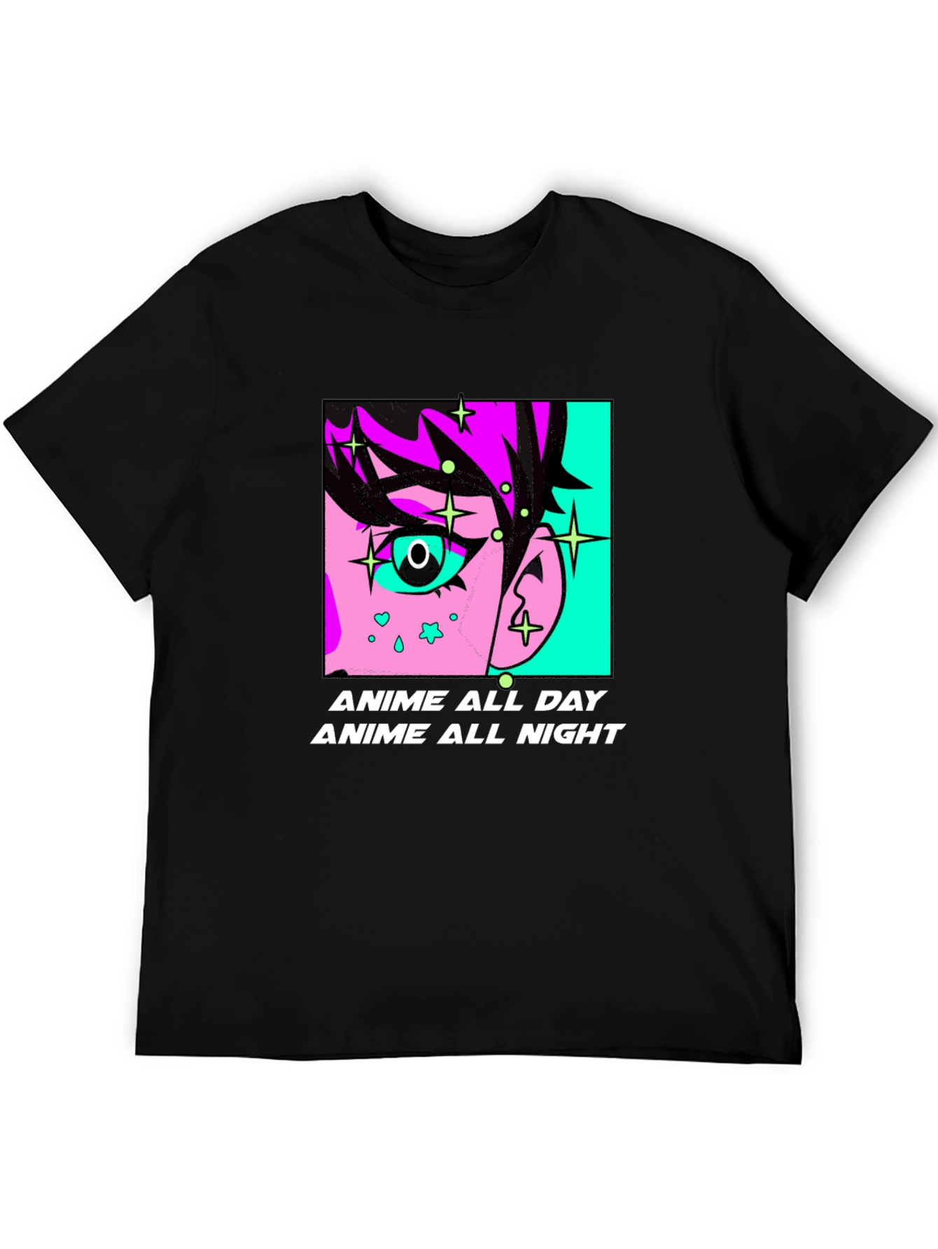 Anime All Day & Night Graphic Tee