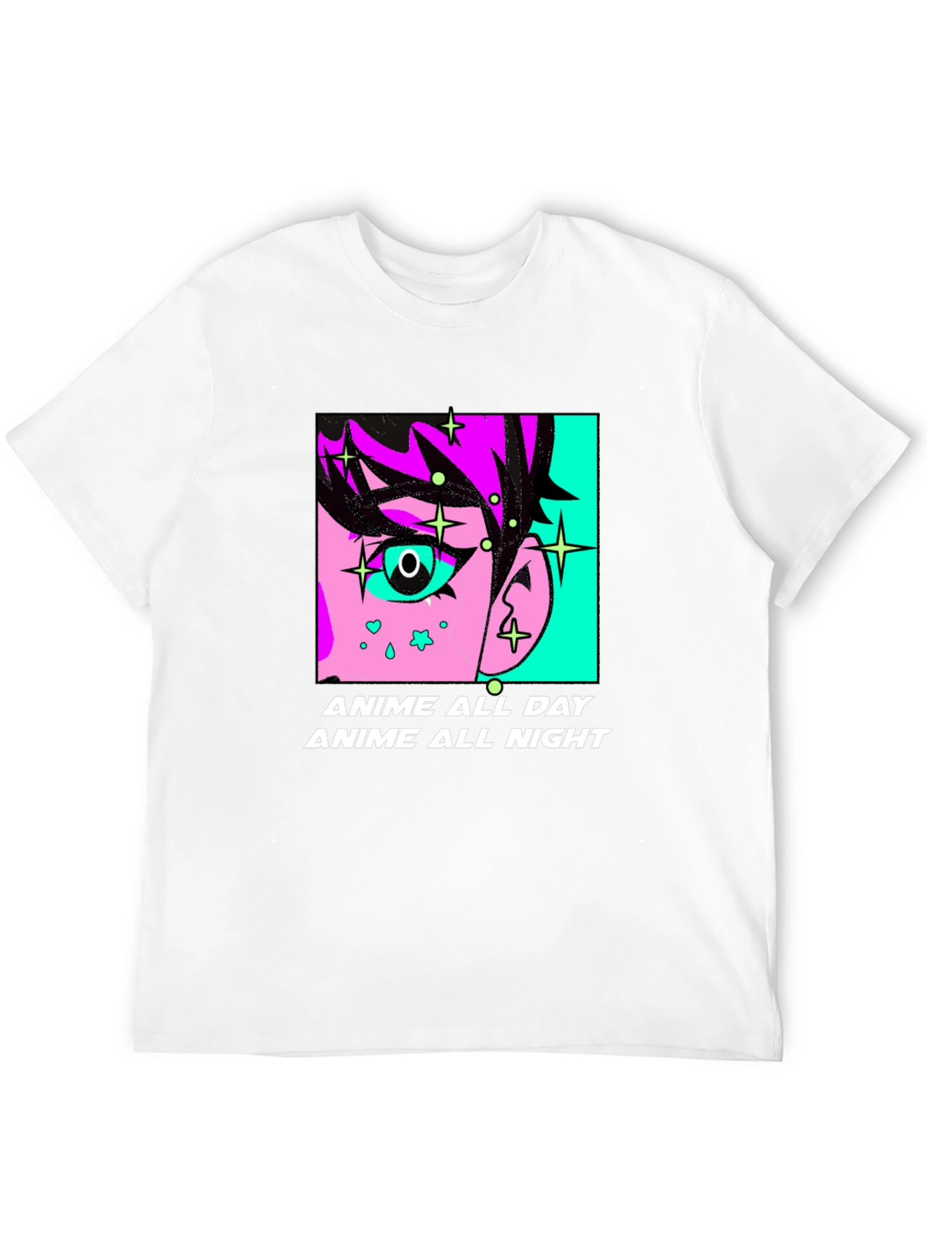 Anime All Day & Night Graphic Tee