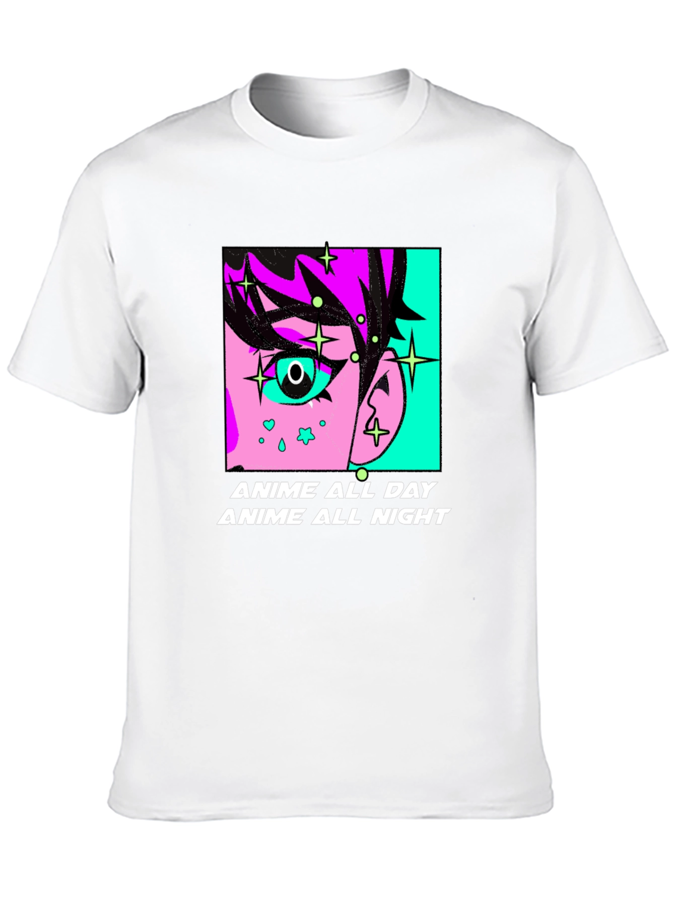 Anime All Day & Night Graphic Tee