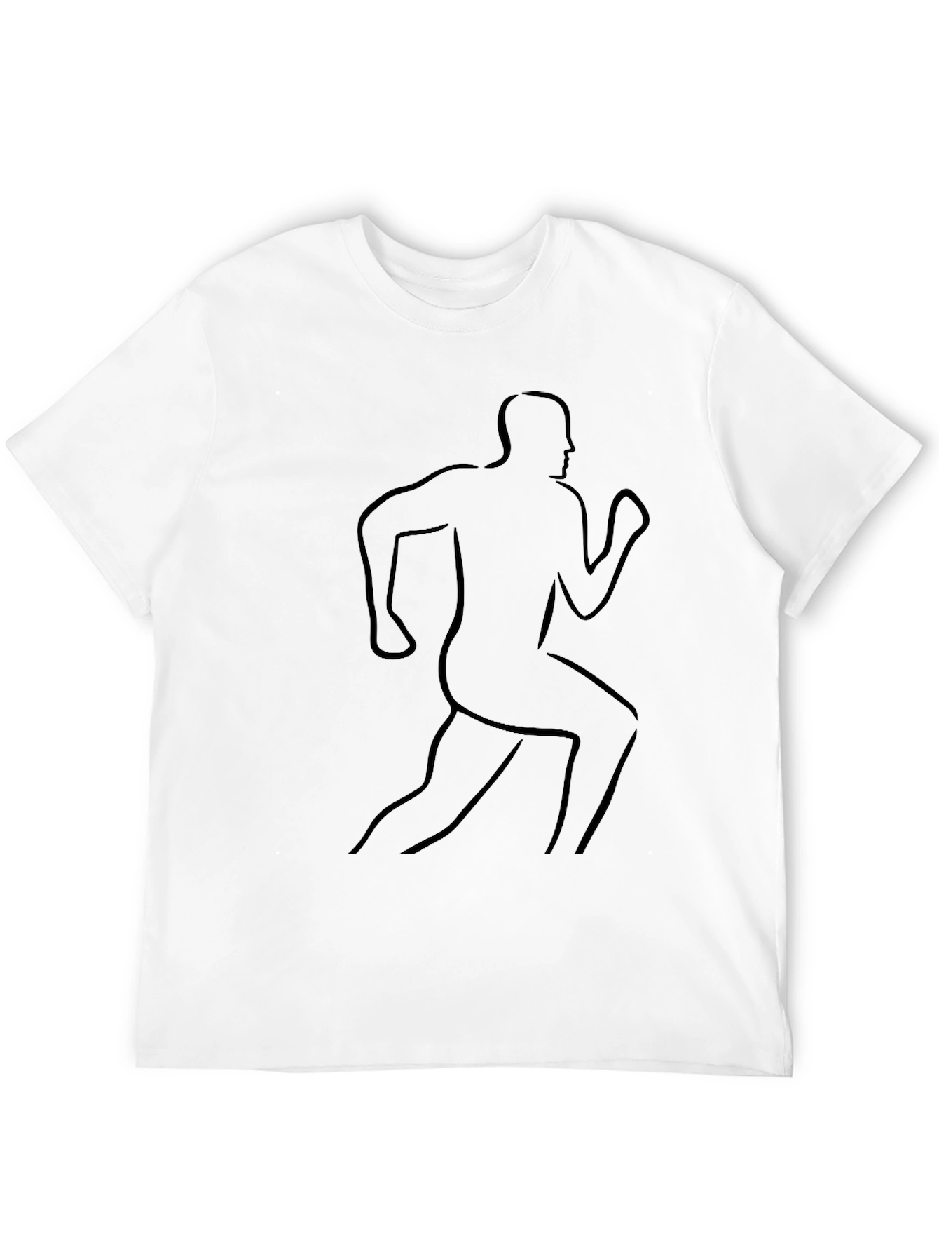 Minimalist Runner Graphic Tee - Black