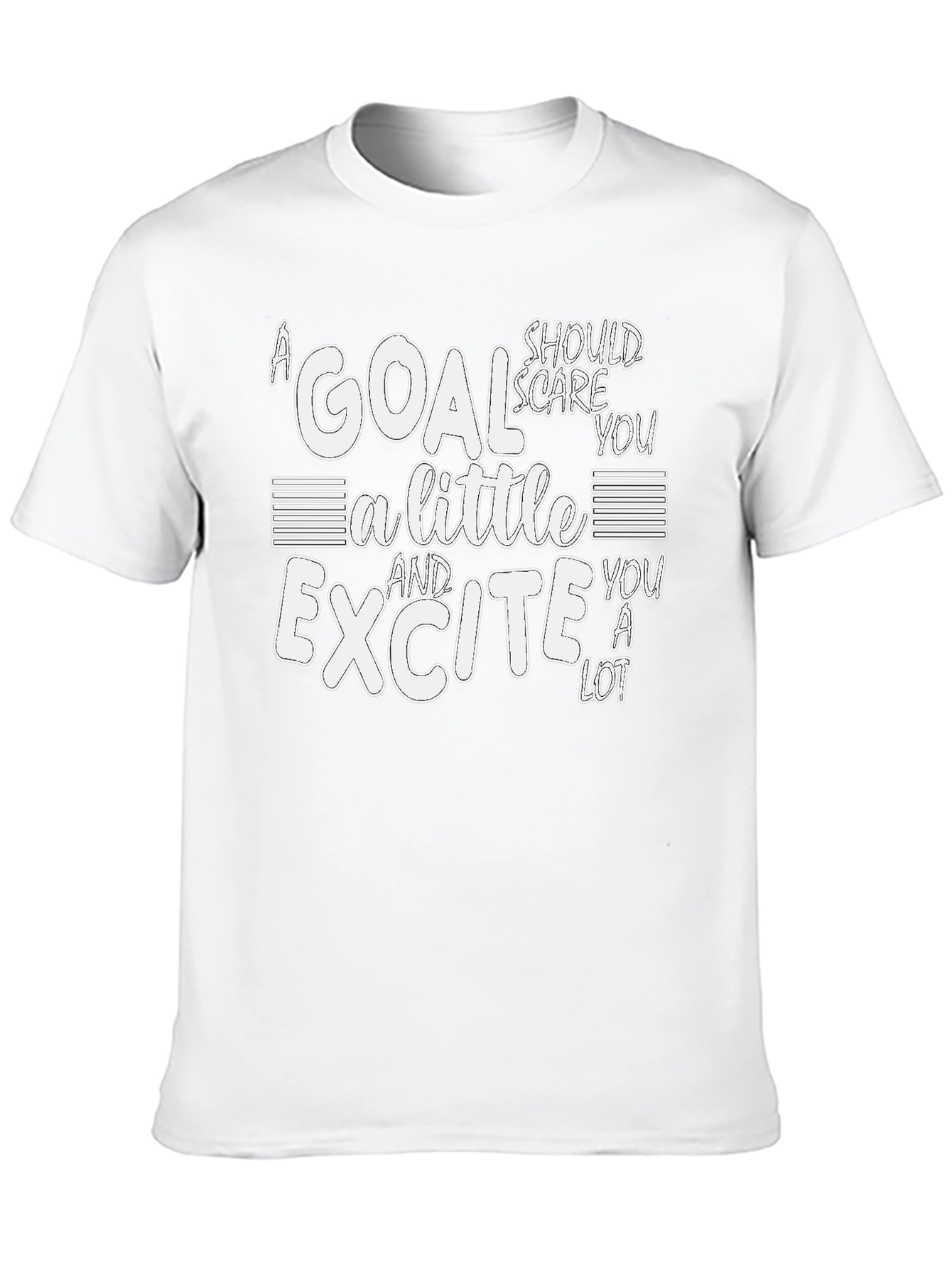 Goal Scare Excite Black Graphic Tee