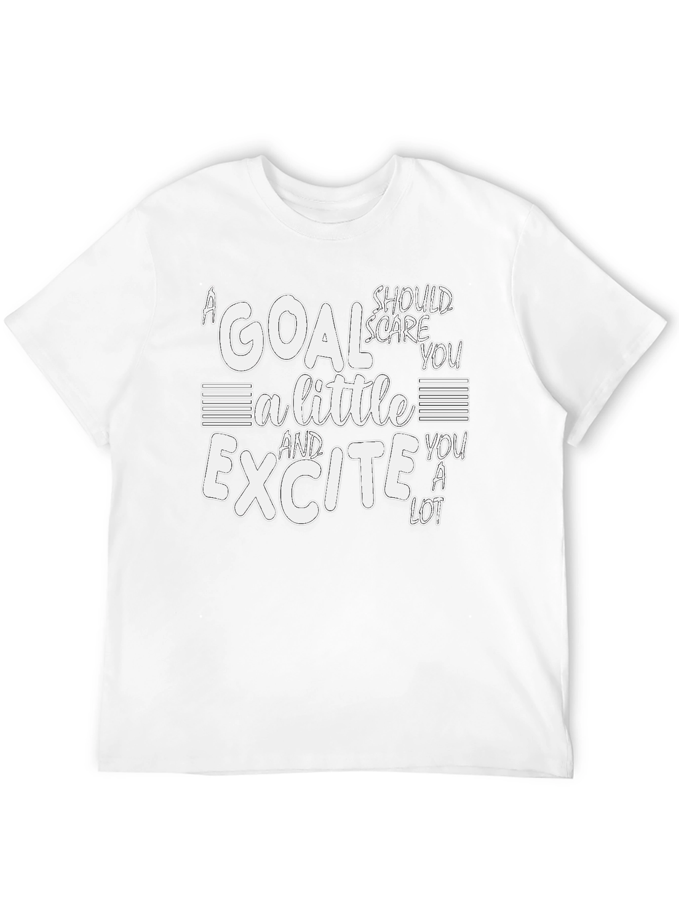 Goal Scare Excite Black Graphic Tee
