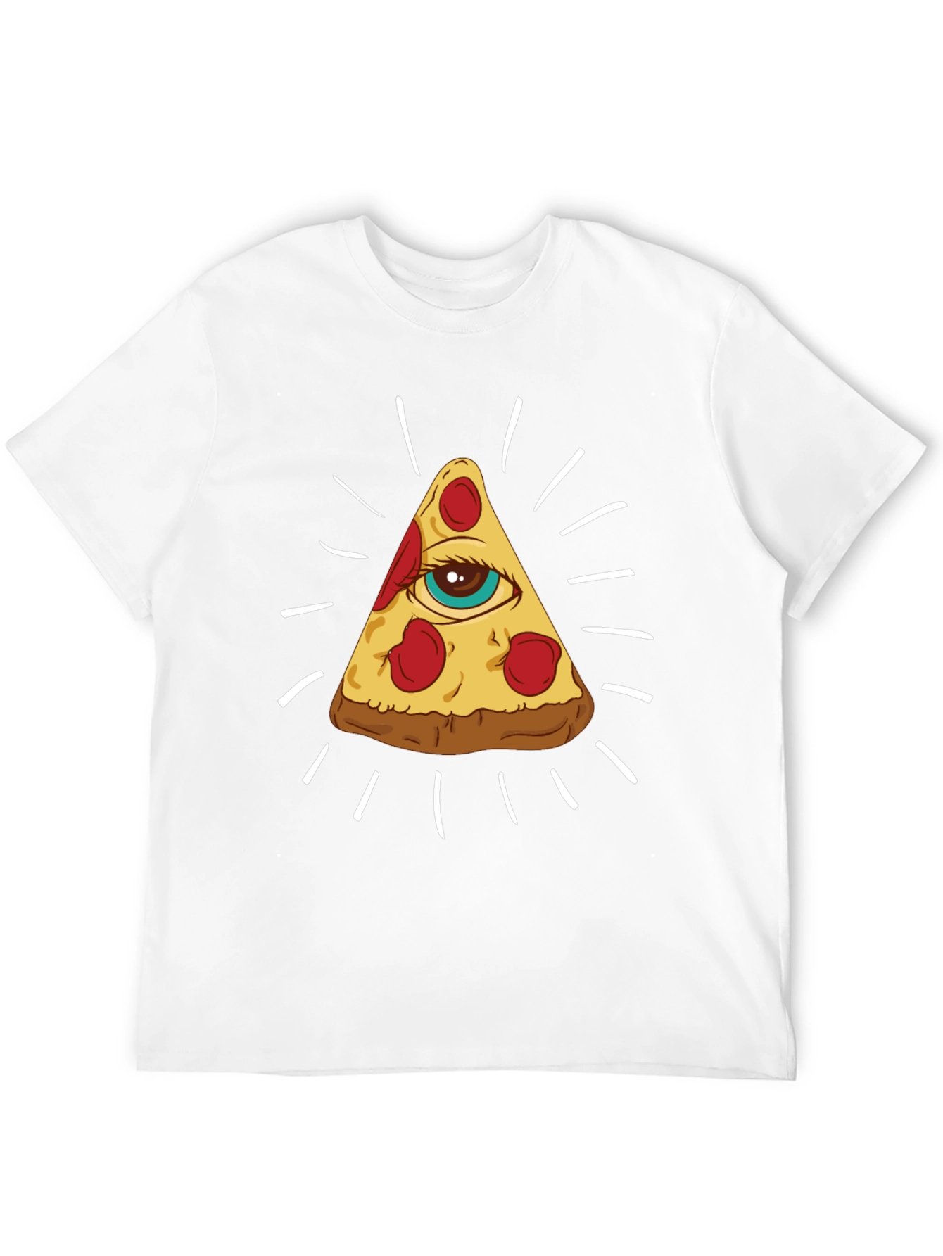 Pizza Illuminati T-Shirt - All Seeing Slice