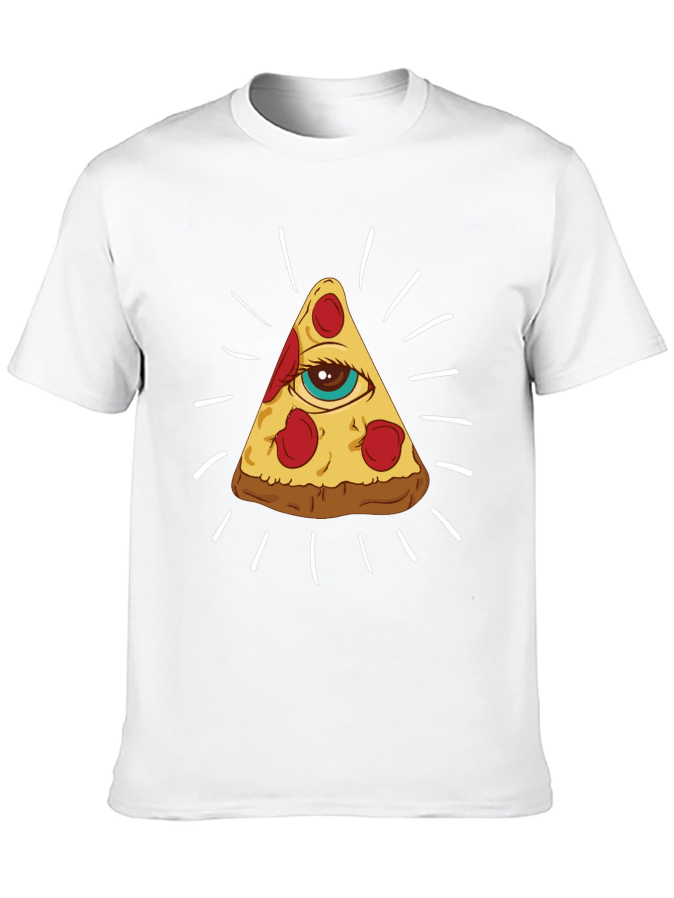 Pizza Illuminati T-Shirt - All Seeing Slice