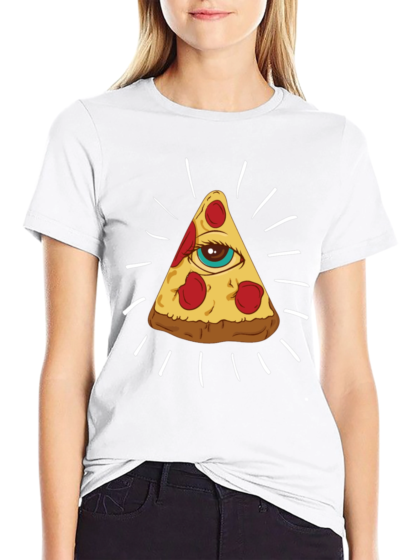 Pizza Illuminati T-Shirt - All Seeing Slice