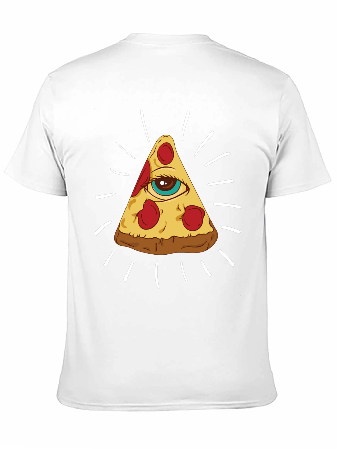 Pizza Illuminati T-Shirt - All Seeing Slice