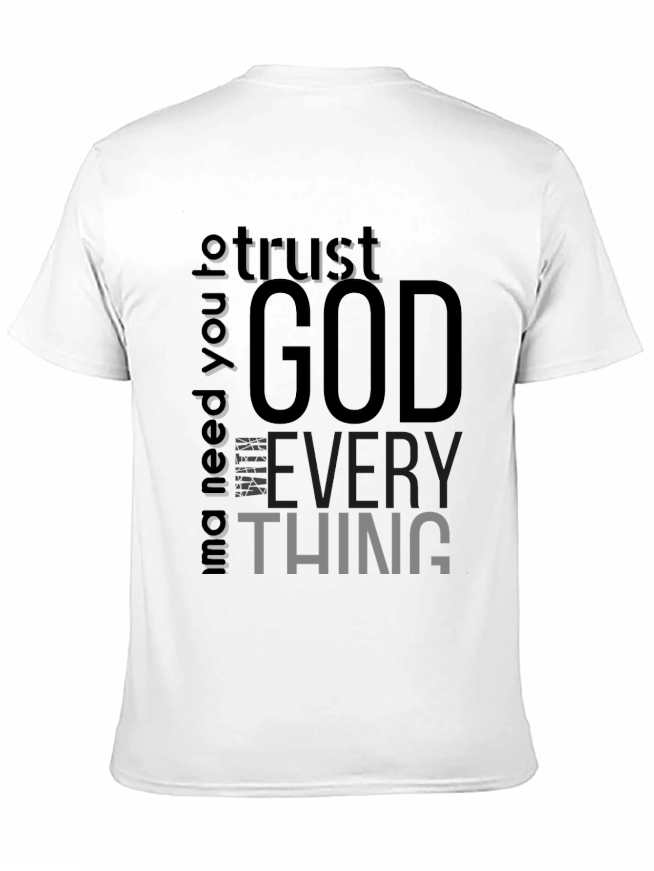 Trust God Black Graphic Tee