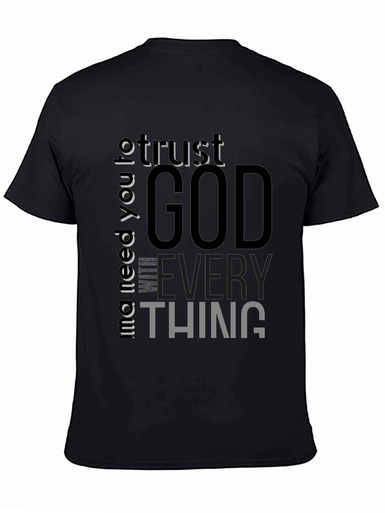 Trust God Black Graphic Tee