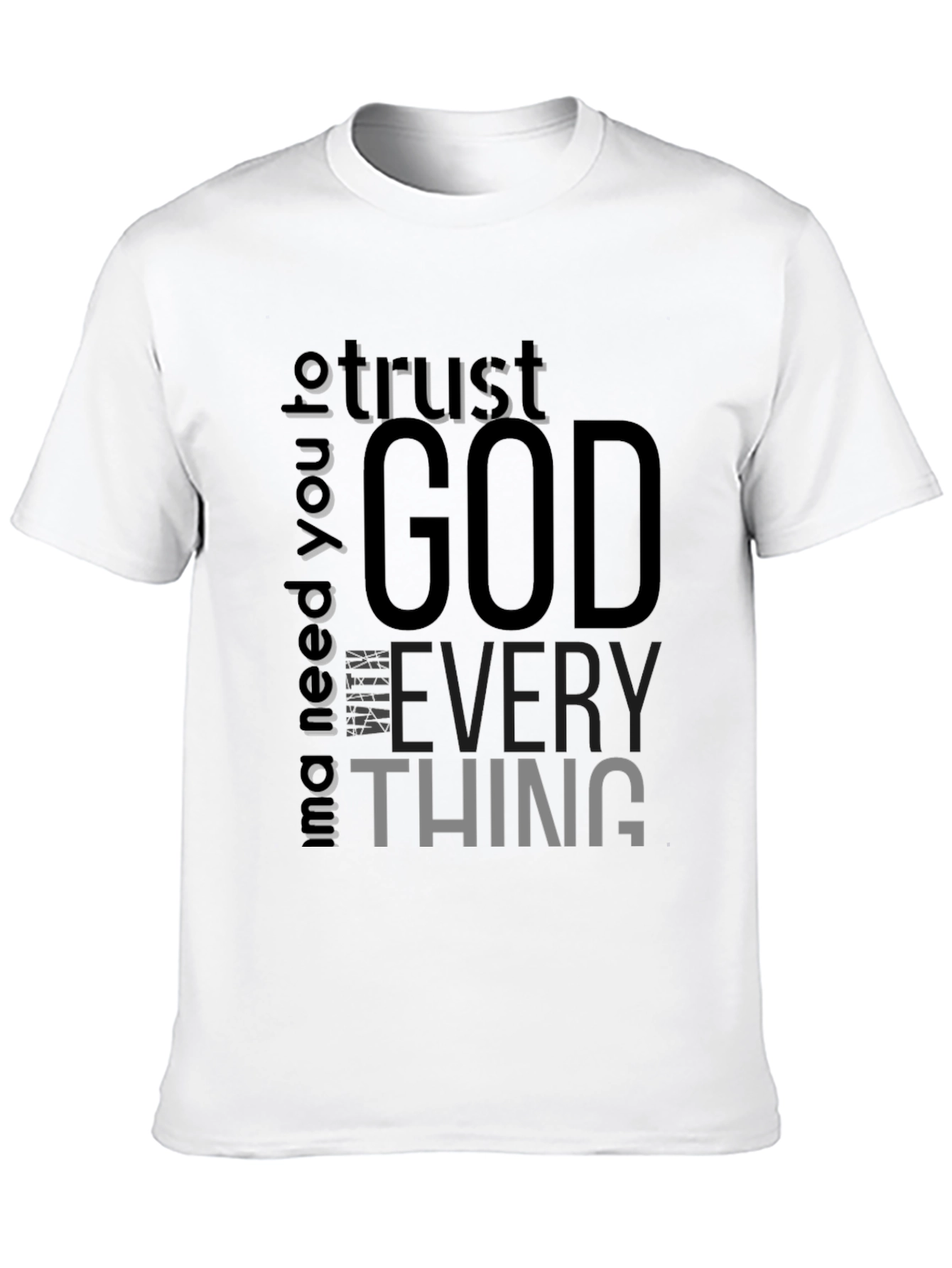 Trust God Black Graphic Tee