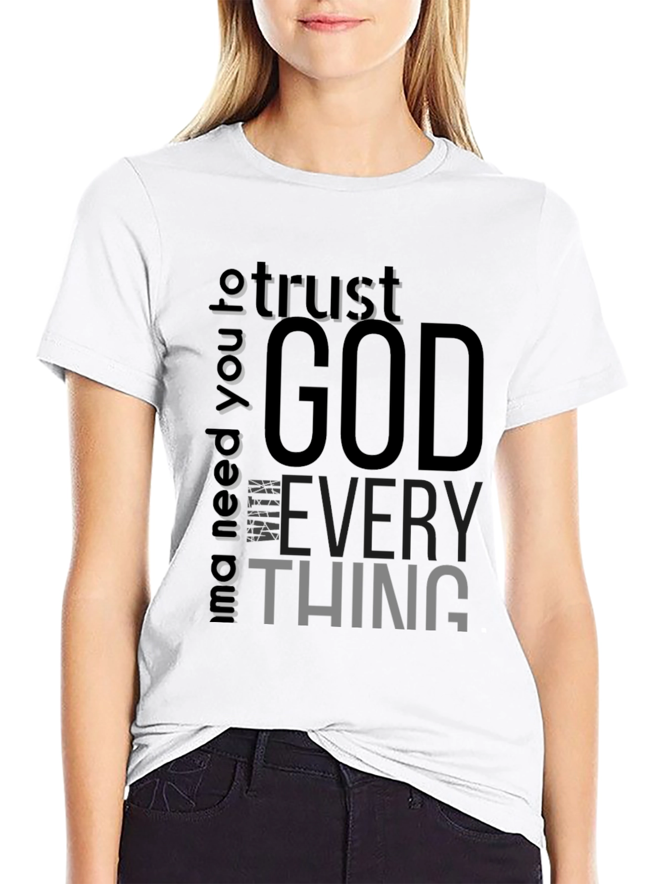 Trust God Black Graphic Tee