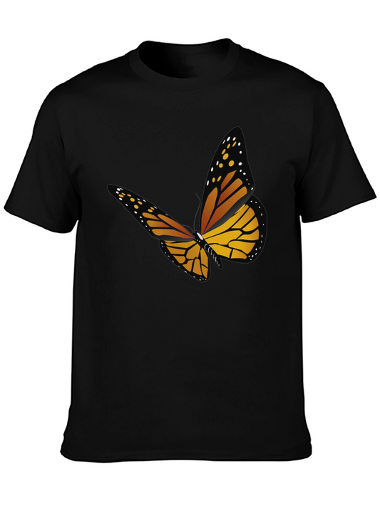Butterfly Graphic Tee - Mens Black T-Shirt