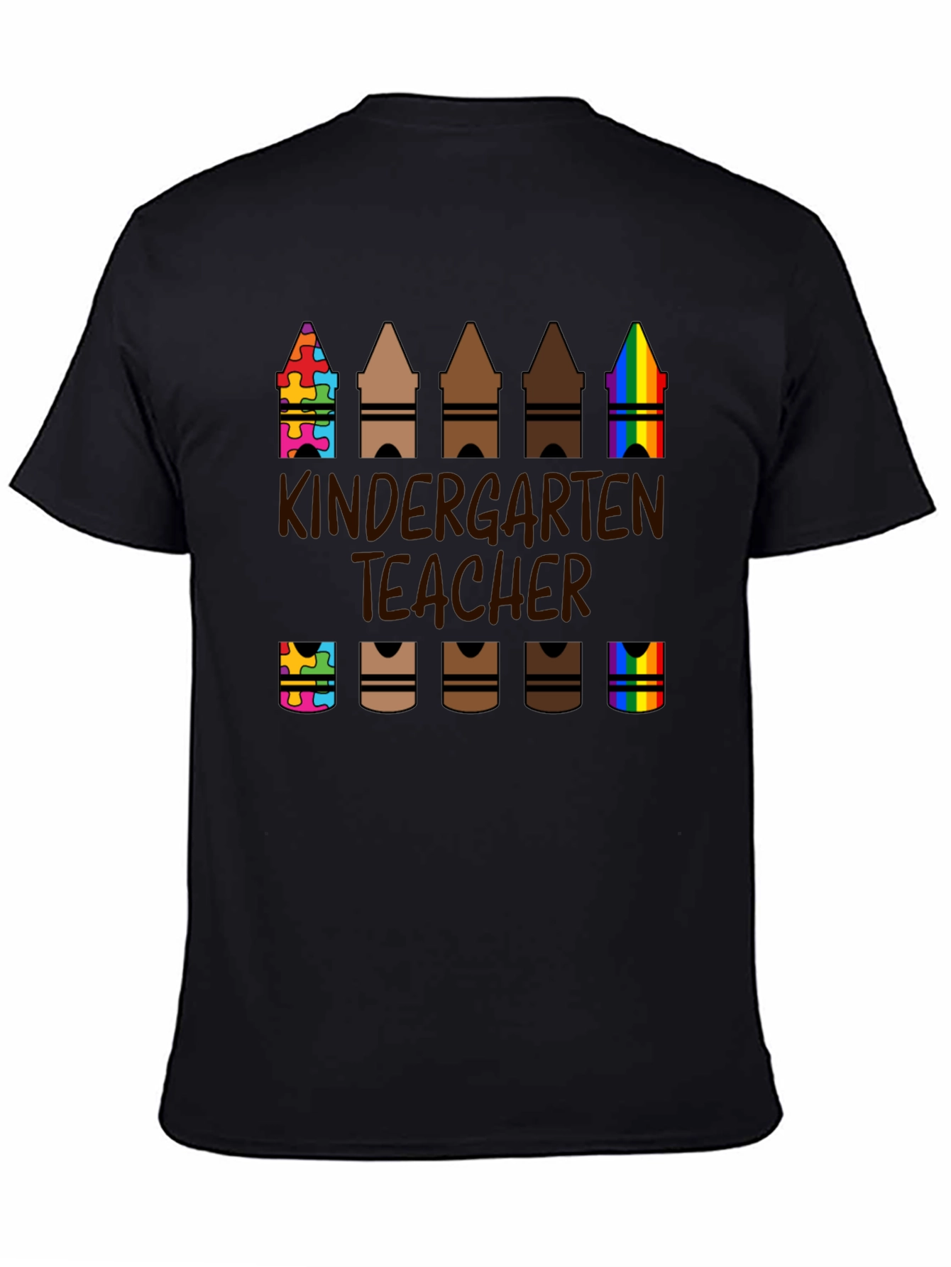 Kindergarten Teacher Crayon T-Shirt