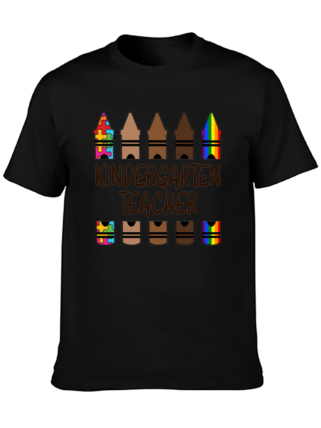 Kindergarten Teacher Crayon T-Shirt
