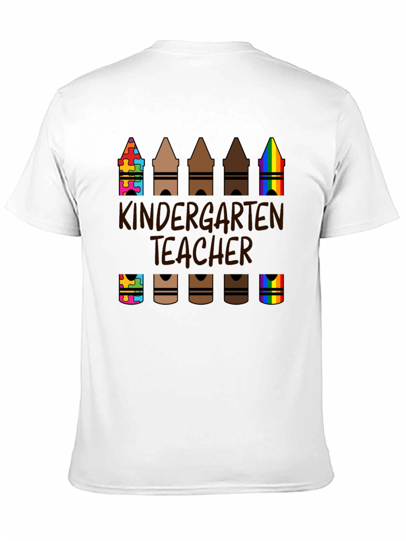 Kindergarten Teacher Crayon T-Shirt