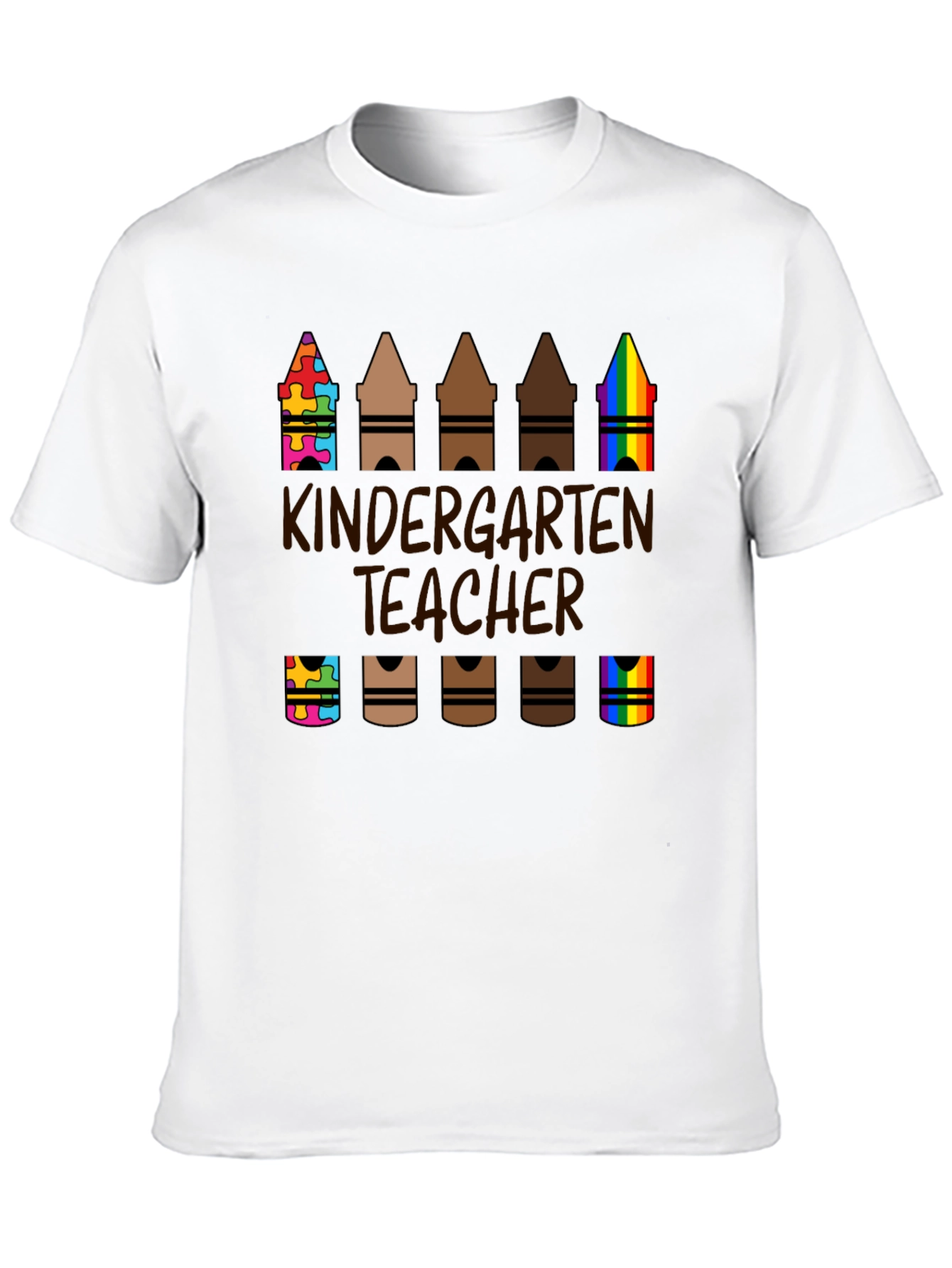 Kindergarten Teacher Crayon T-Shirt