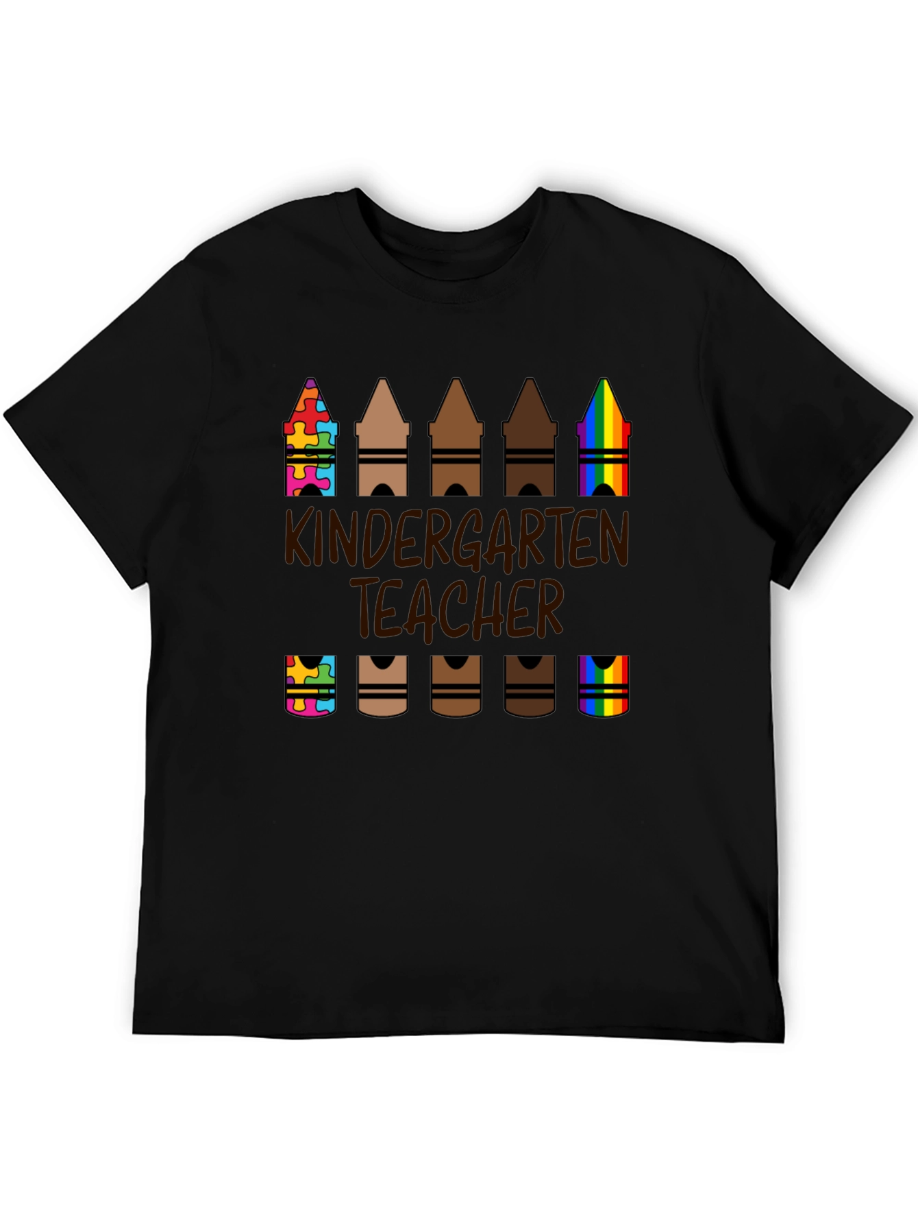 Kindergarten Teacher Crayon T-Shirt