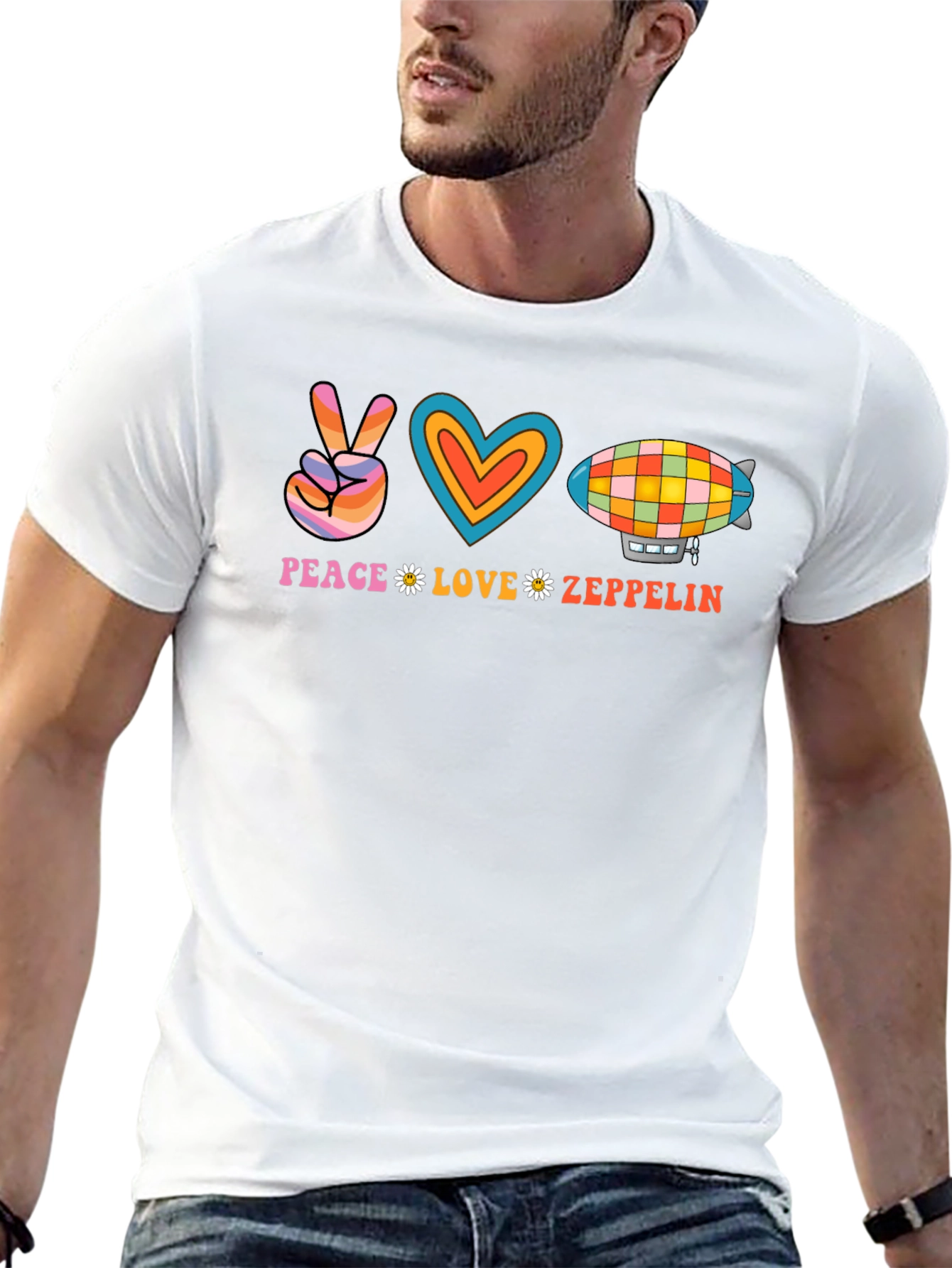 Peace Love Zeppelin Graphic Tee