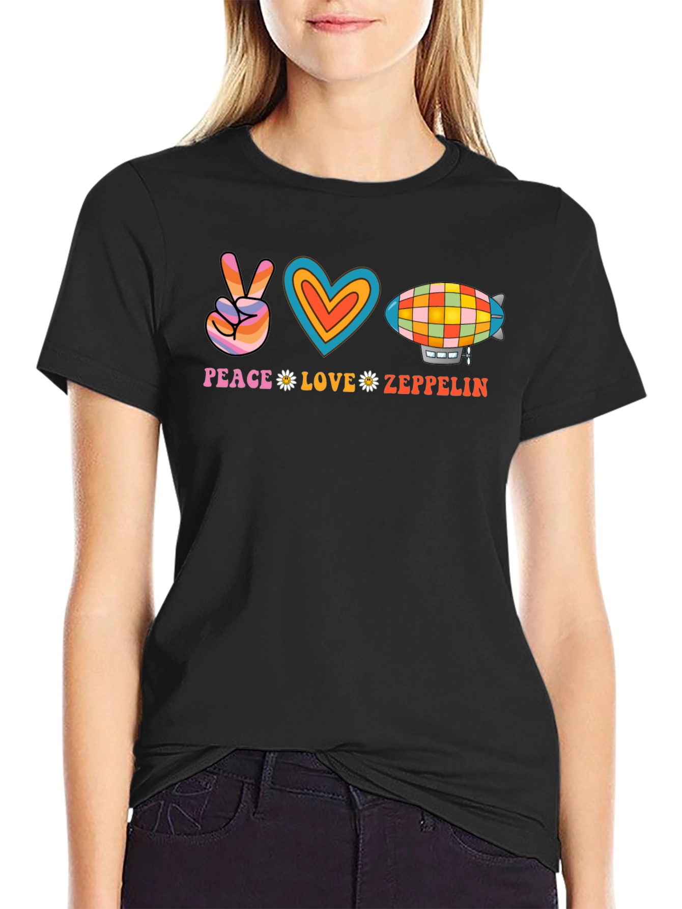 Peace Love Zeppelin Graphic Tee