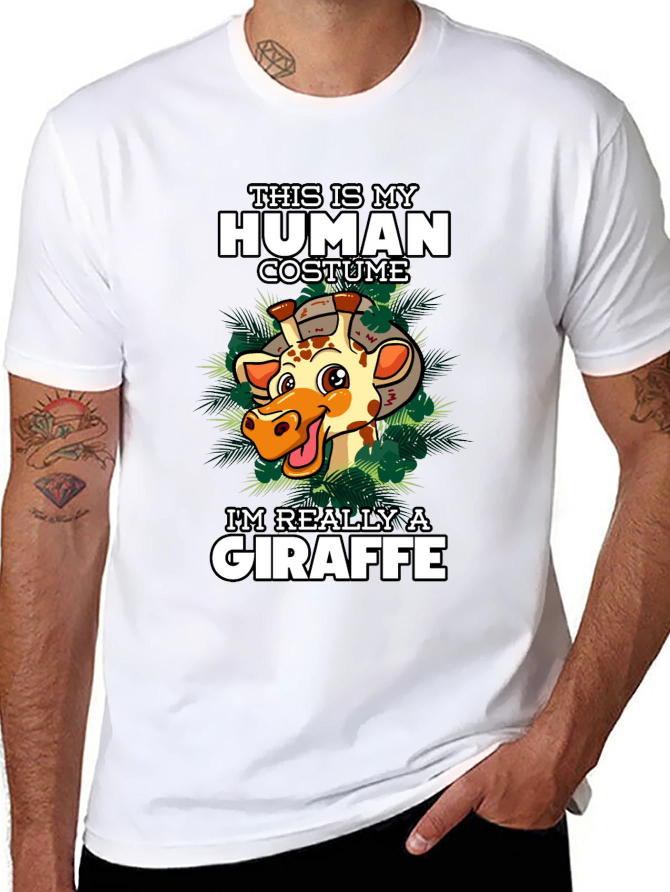 Human Costume Giraffe T-Shirt