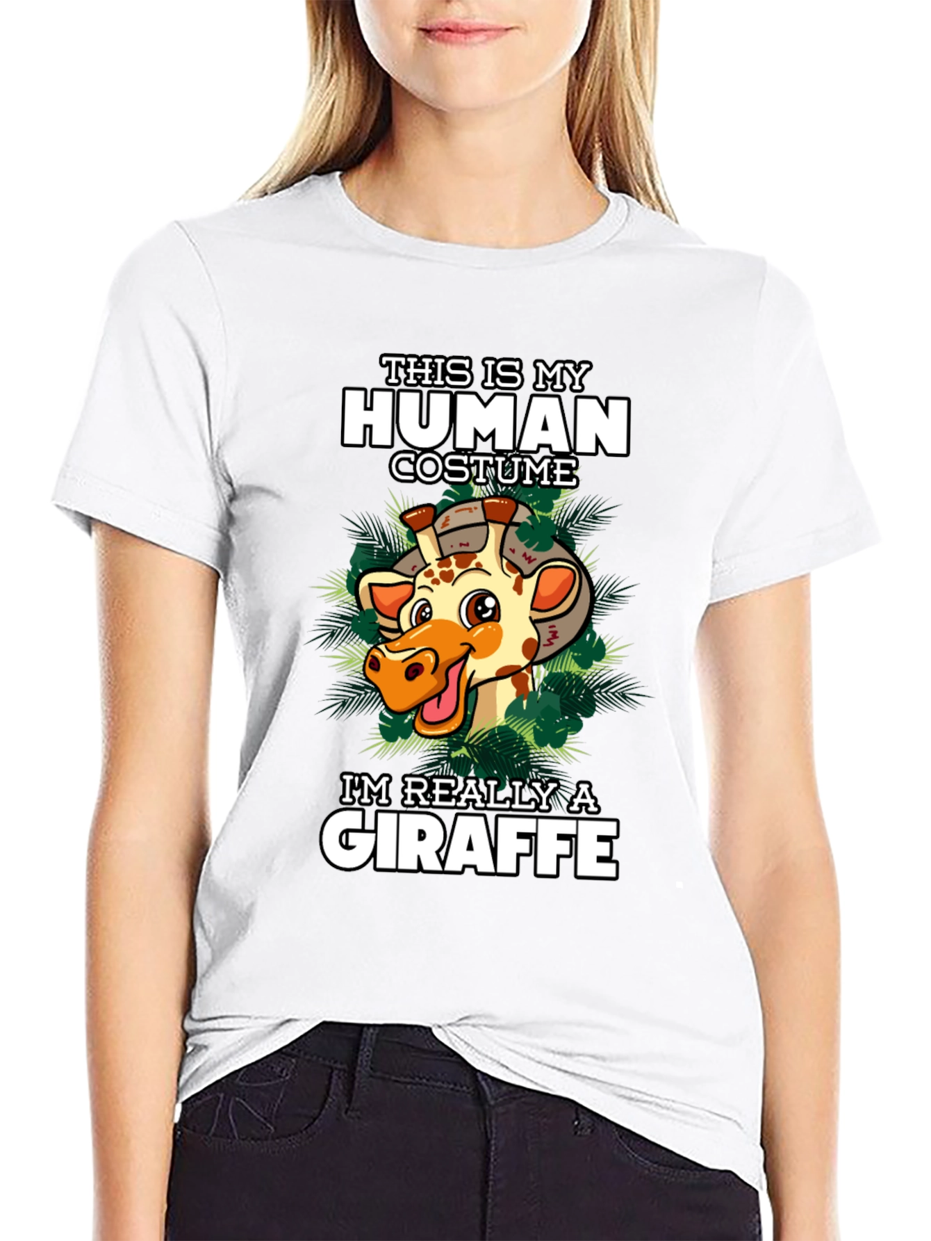 Human Costume Giraffe T-Shirt