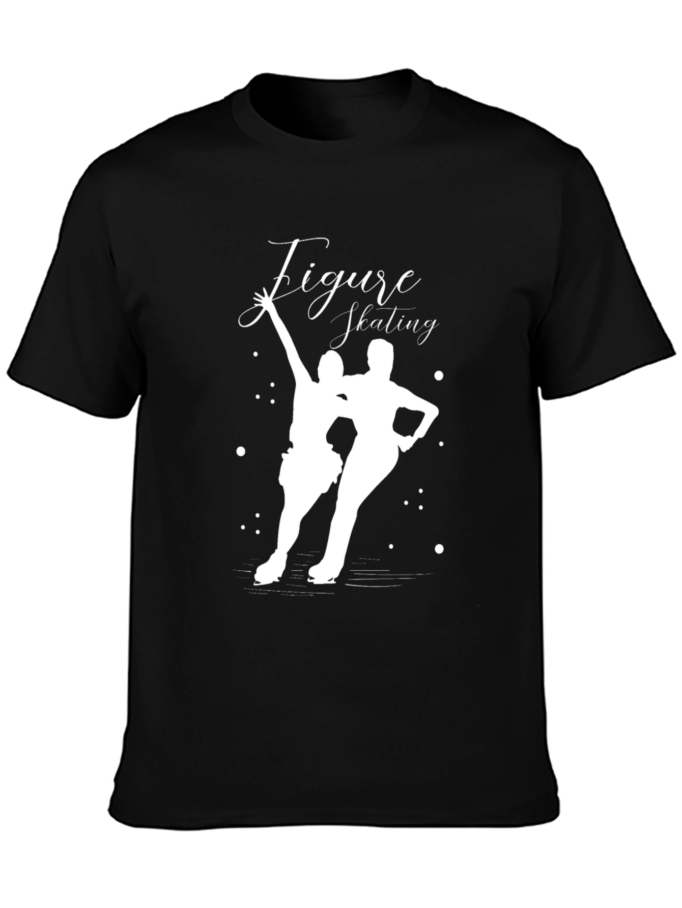 Figure Skating Black Graphic Tee