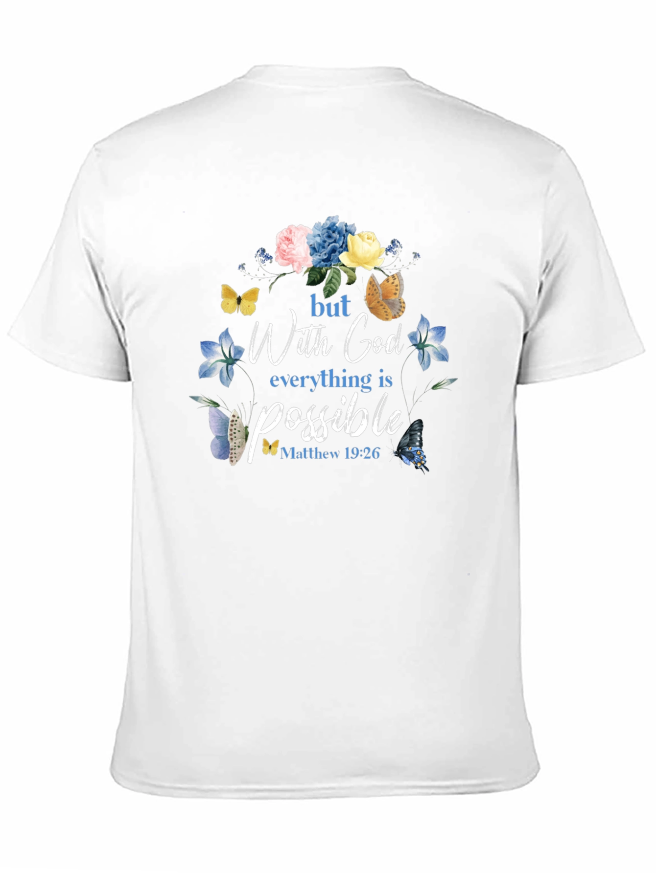 Floral Christian T-Shirt - God is Possible