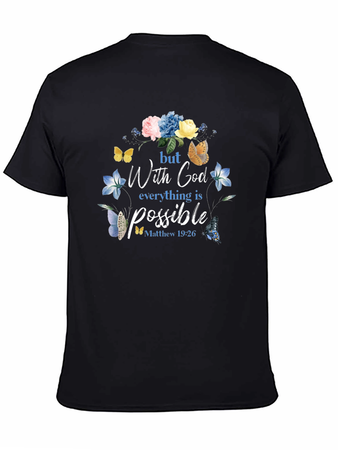 Floral Christian T-Shirt - God is Possible