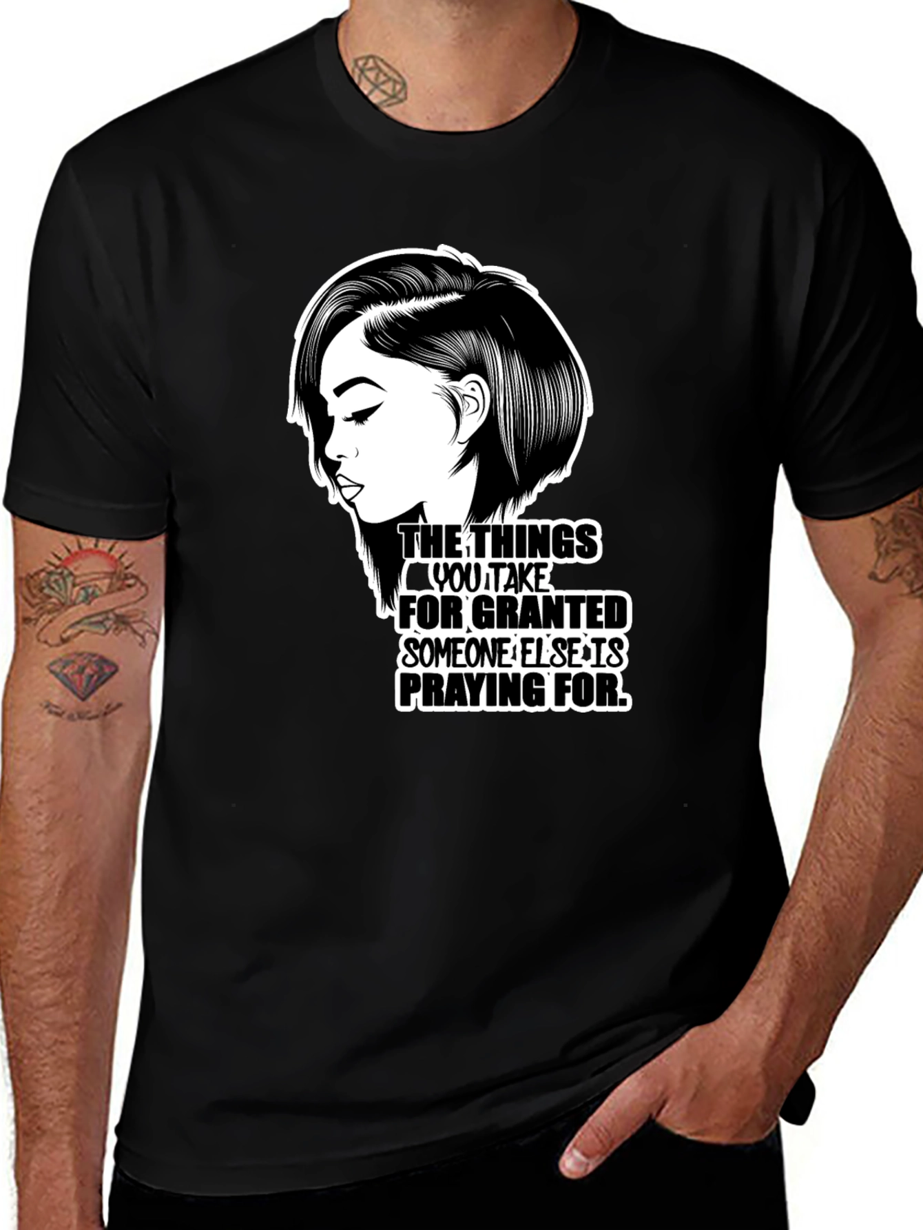 Praying For T-Shirt Black