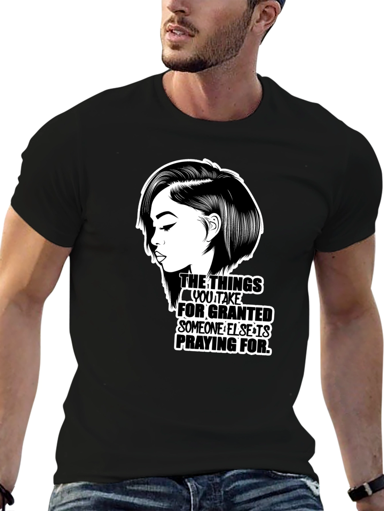 Praying For T-Shirt Black