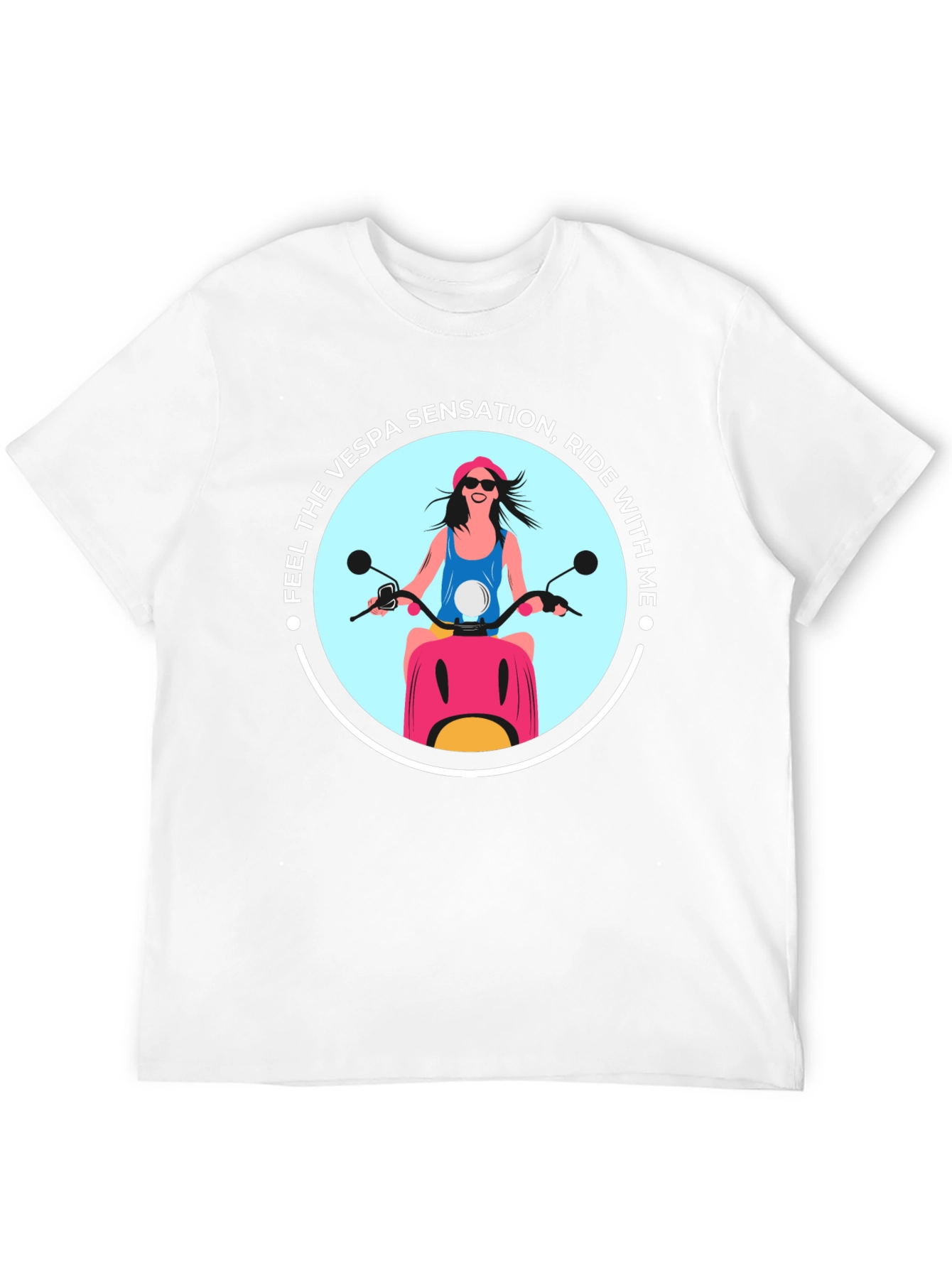 Vespa Sensation Ride T-Shirt - Black
