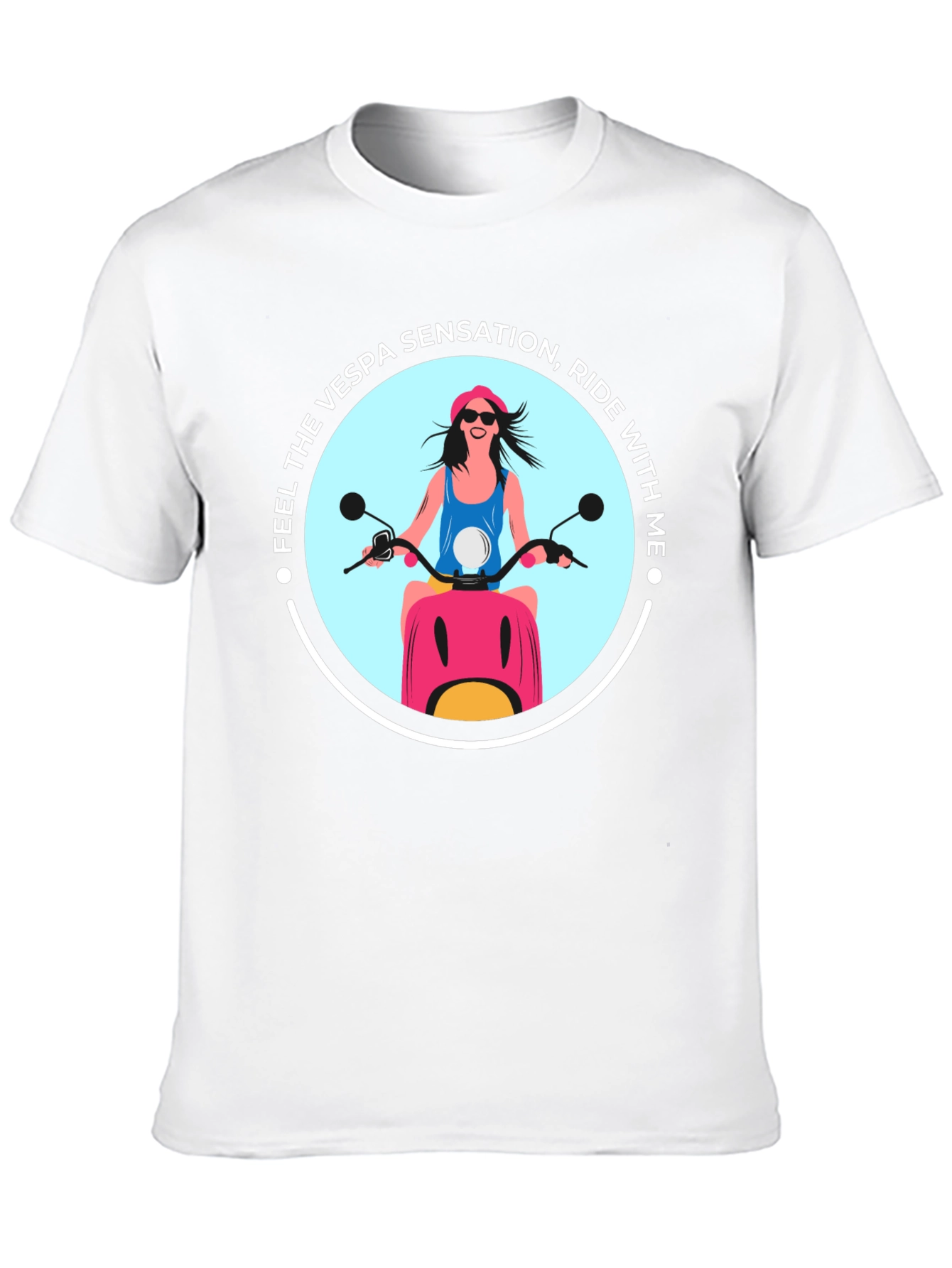 Vespa Sensation Ride T-Shirt - Black