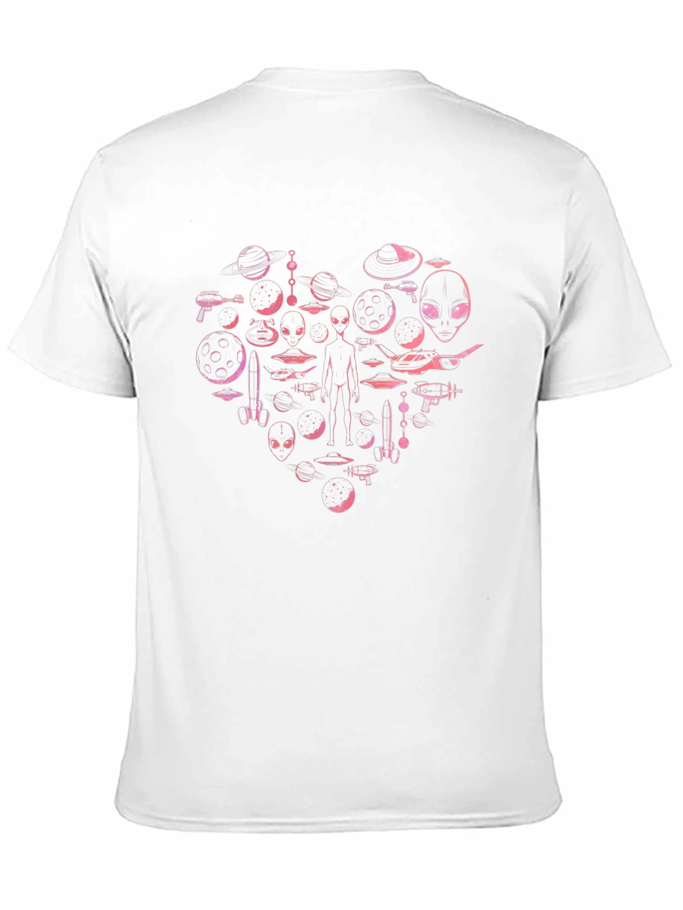 Alien Love T-Shirt - Black Cotton Blend
