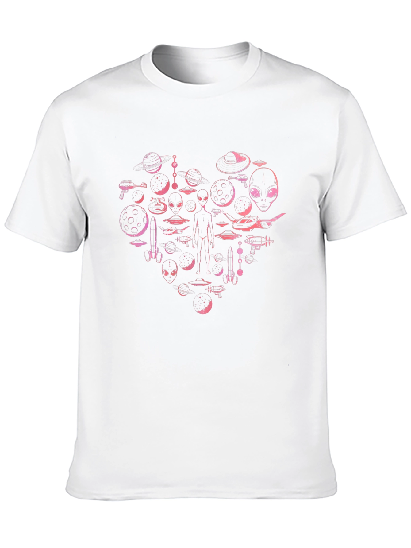 Alien Love T-Shirt - Black Cotton Blend