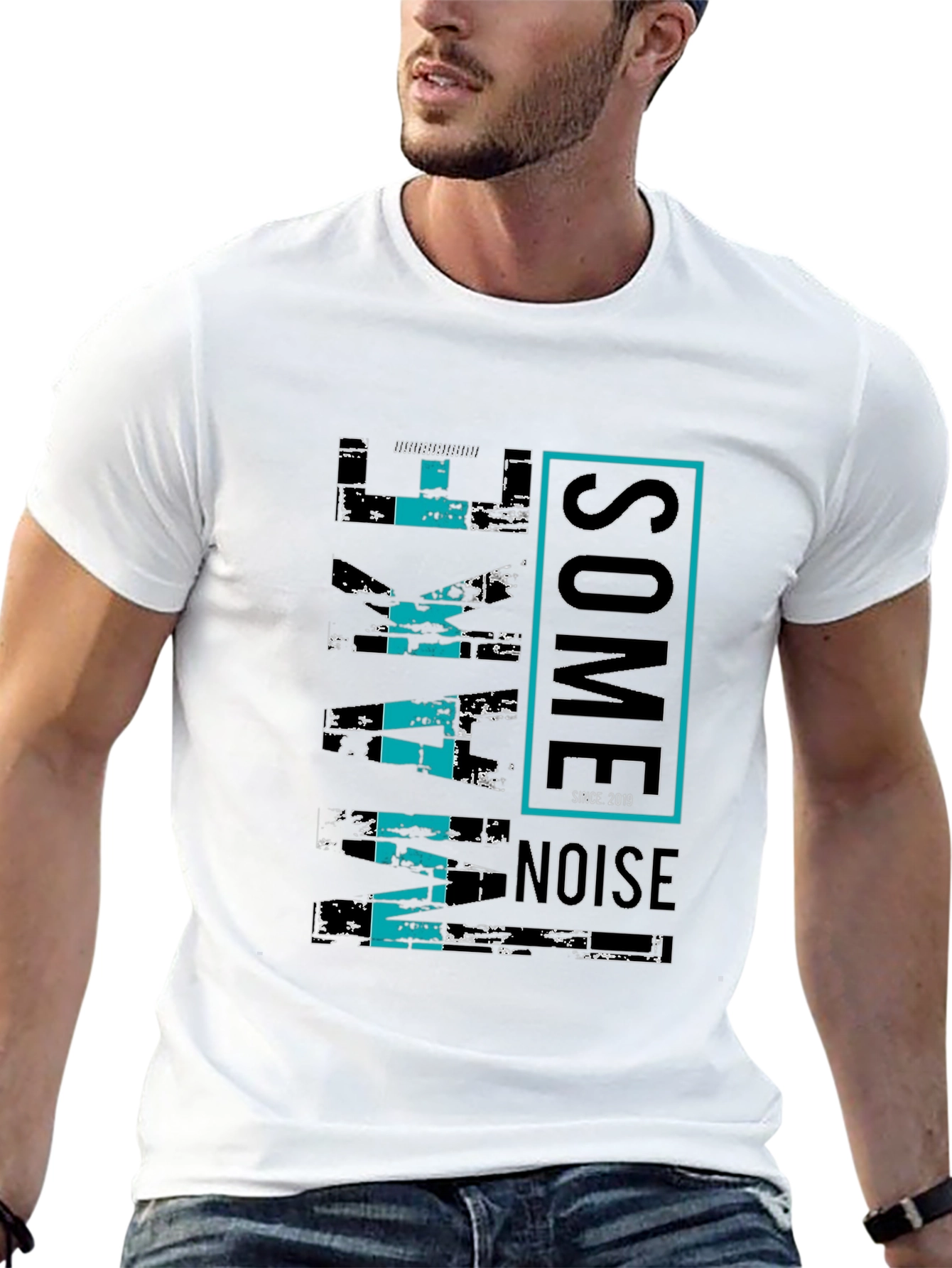 Wake Some Noise Black Graphic Tee